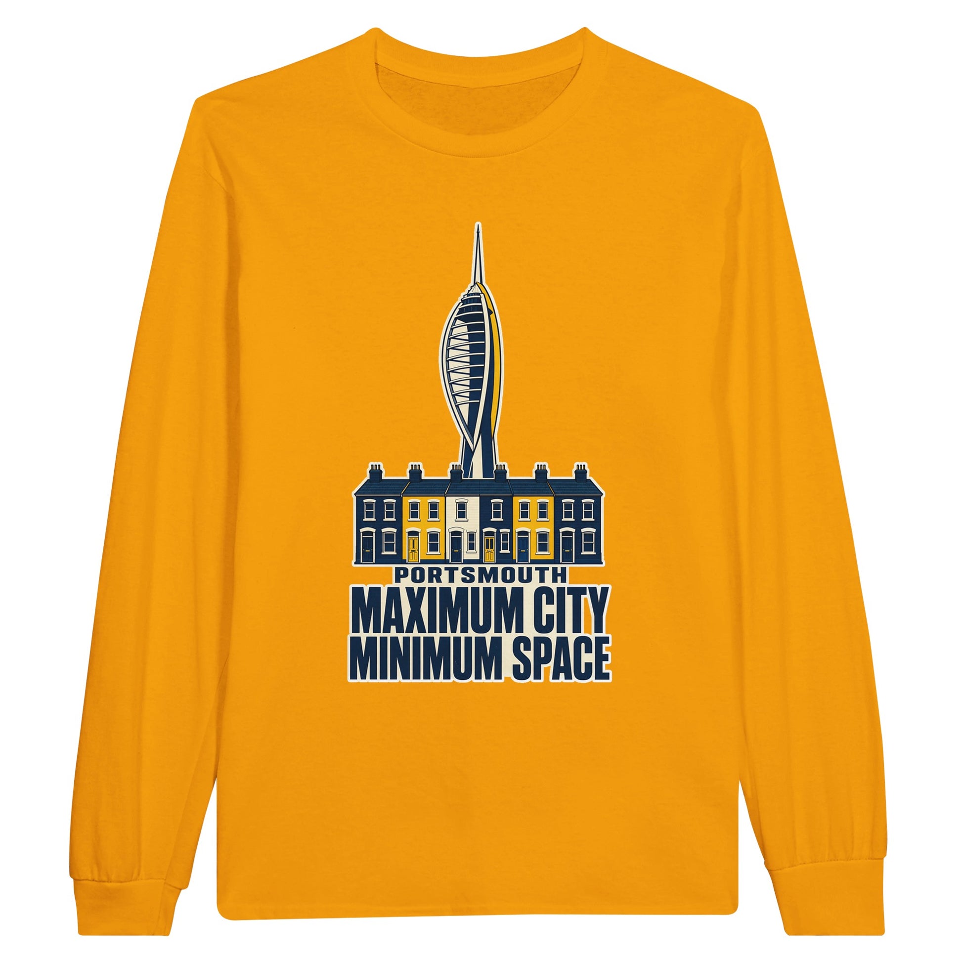 Portsmouth Maximum City Minimum Space Long-Sleeve T-shirt — product view 4