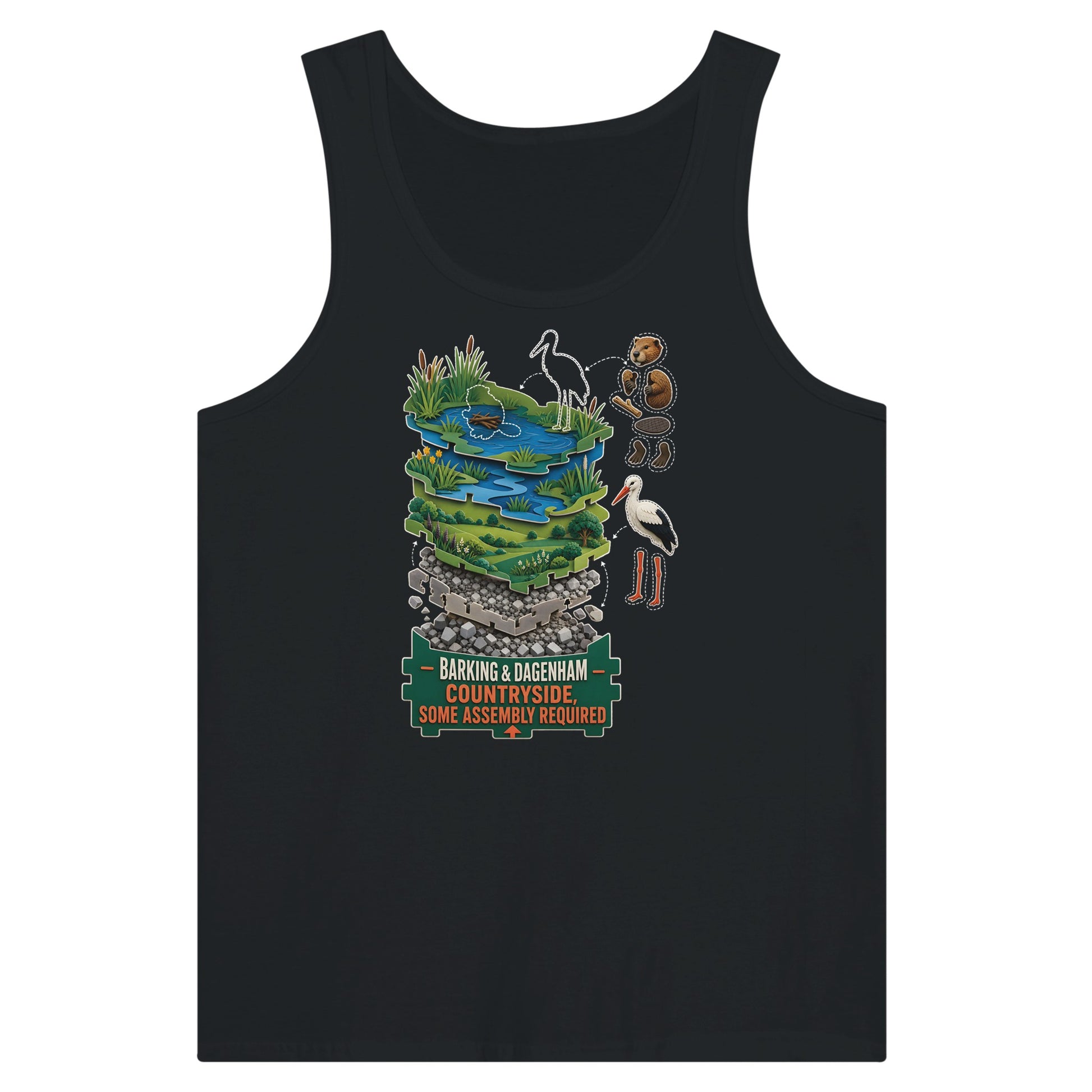 Barking & Dagenham Countryside Premium Unisex Tank Top — product view 8