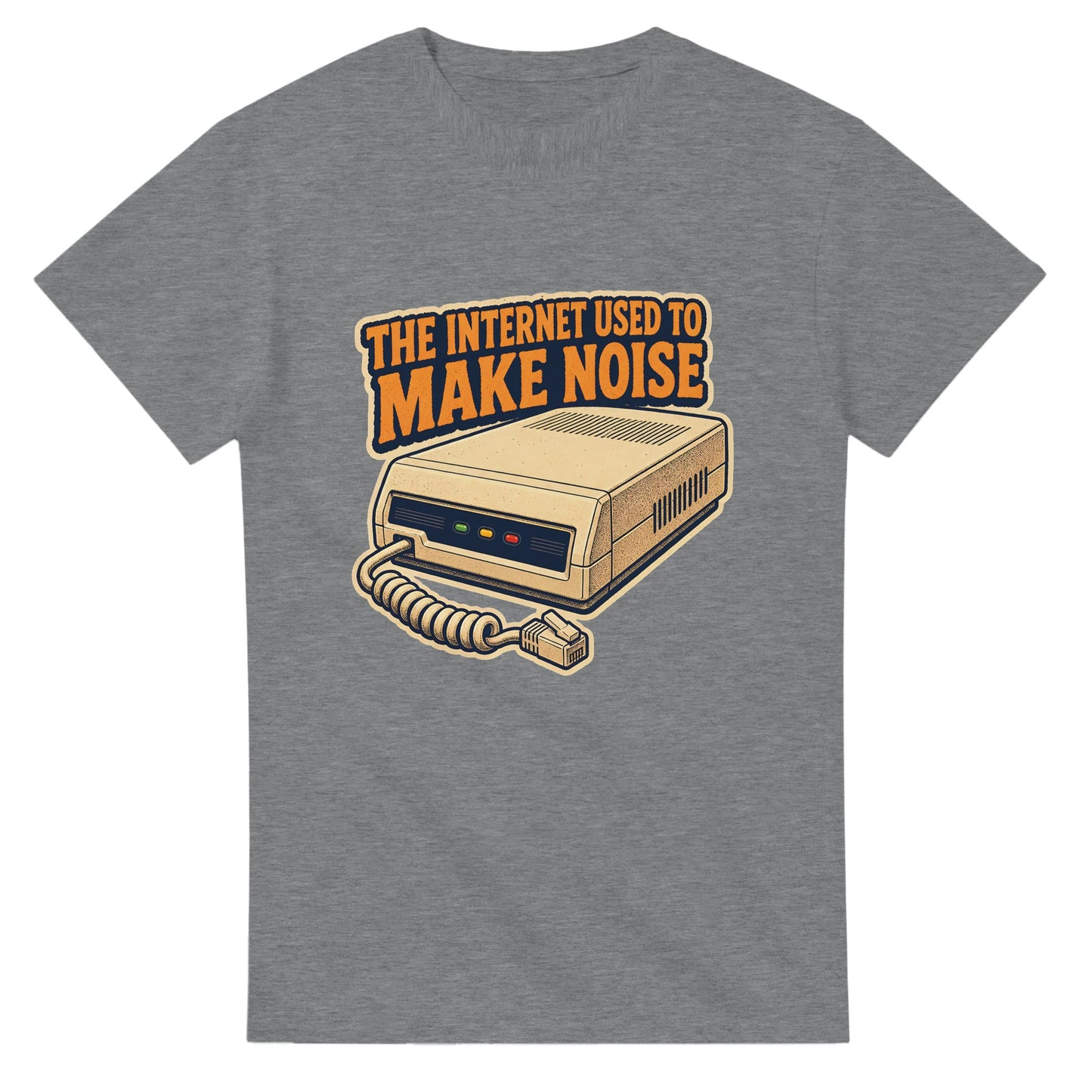 The Internet Used to Make Noise Retro Tech Graphic T-shirt — product view 12