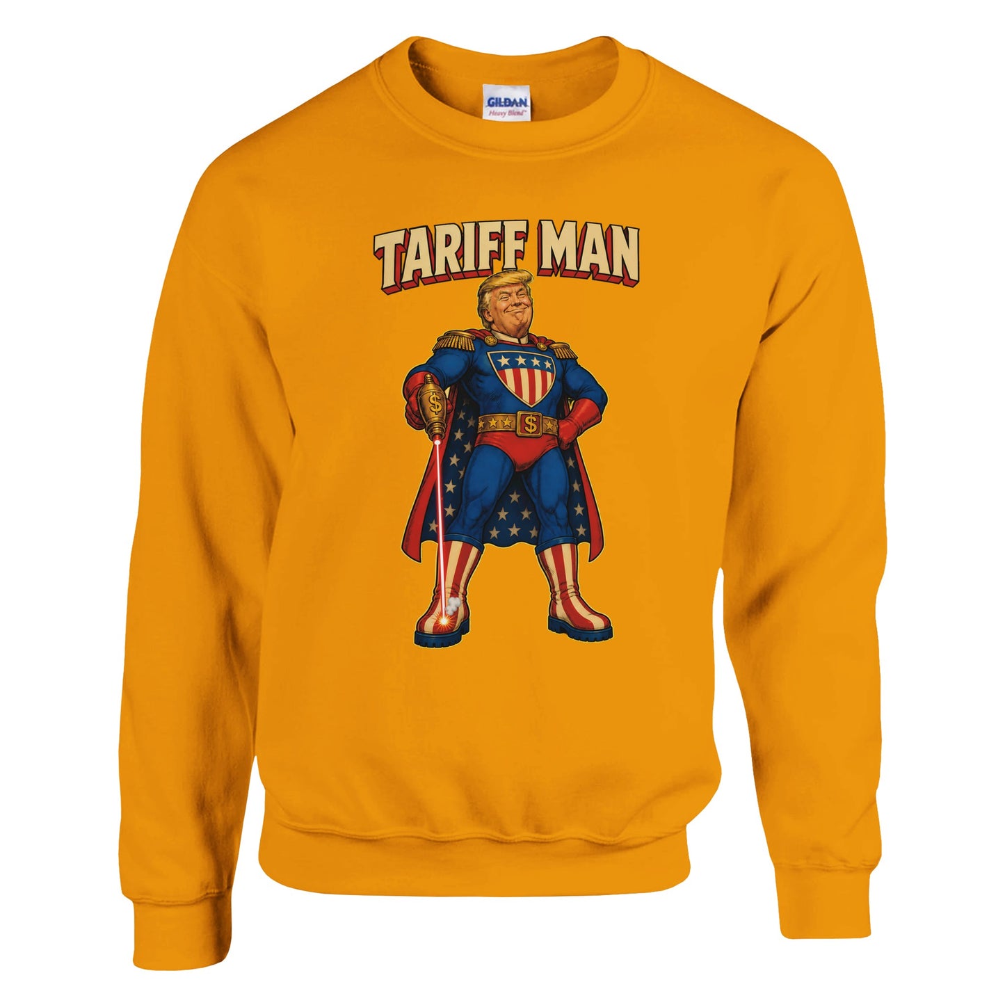 Tariff Man – Self-Shot Satire Sweatshirt — product view 11