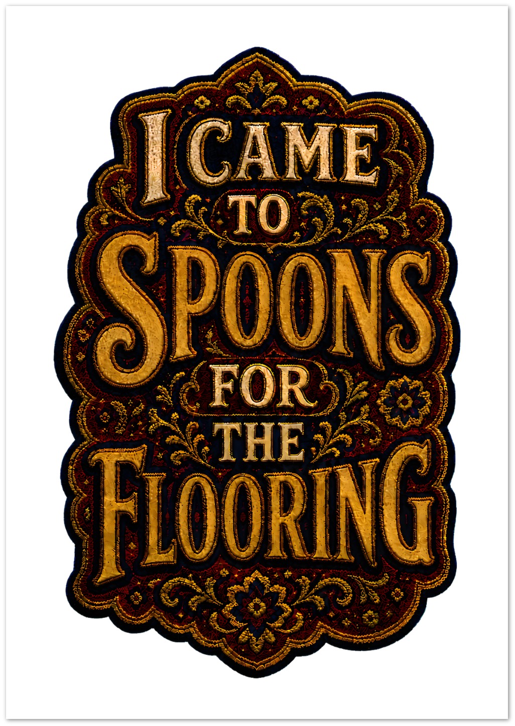 I Came to Spoons for the Flooring Greeting Card Pack — product view 2