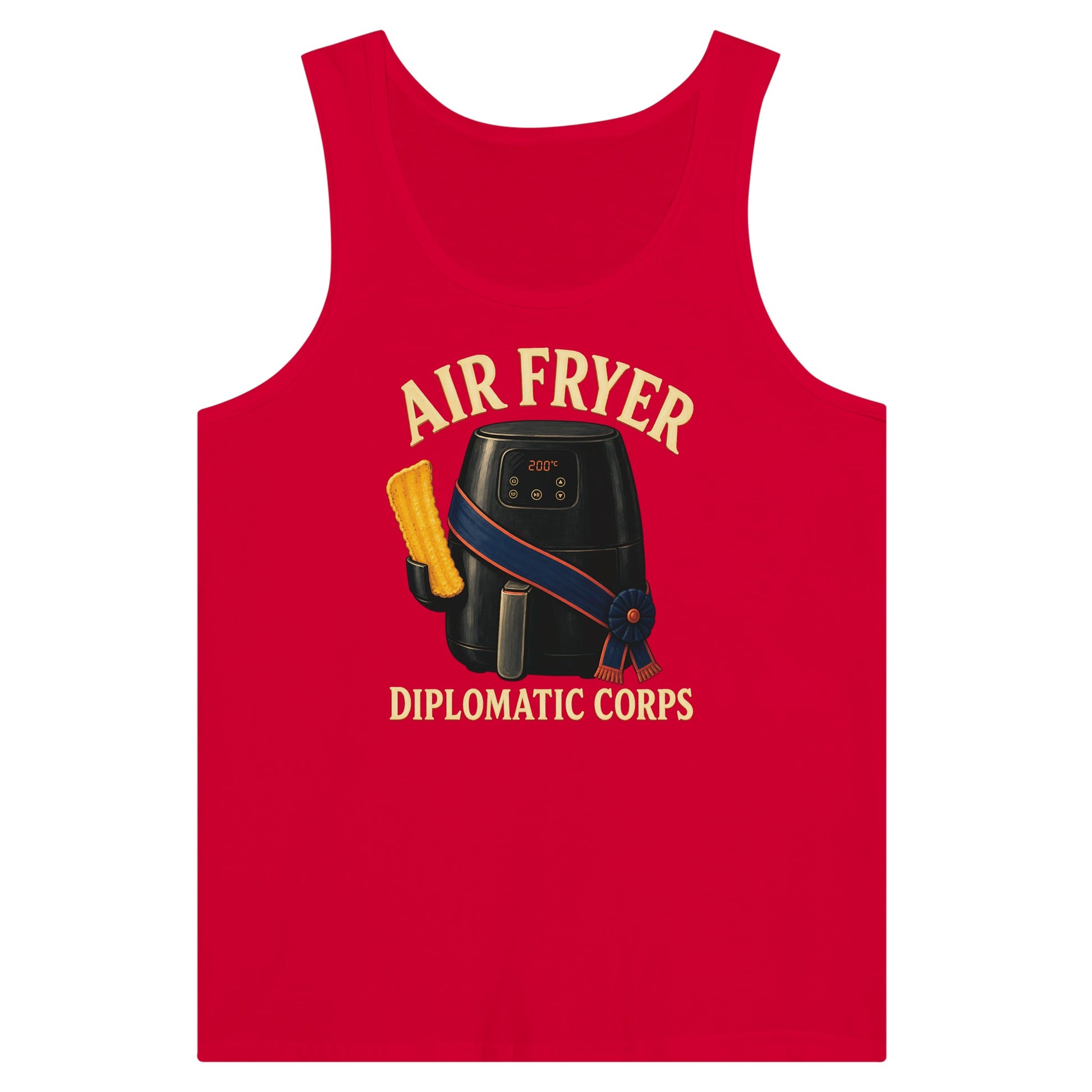 Air Fryer Diplomatic Corps Premium Unisex Tank Top — product view 12