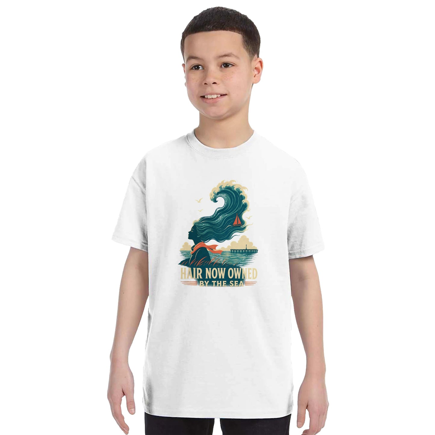 Hair Now Owned by the Sea Kids' T-shirt — product view 16
