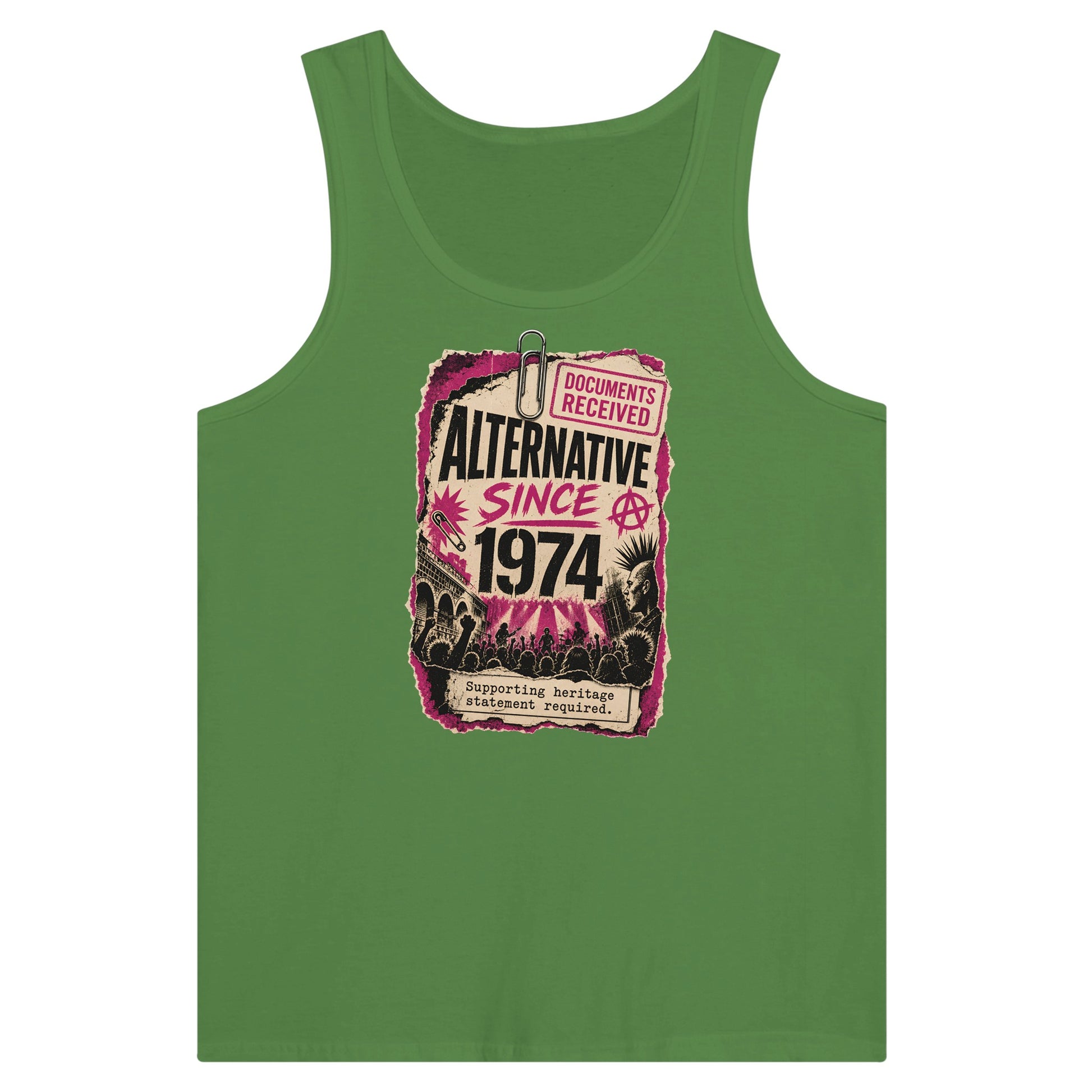 Camden Alternative Since 1974 — Illustrated Premium Unisex Tank Top — product view 13