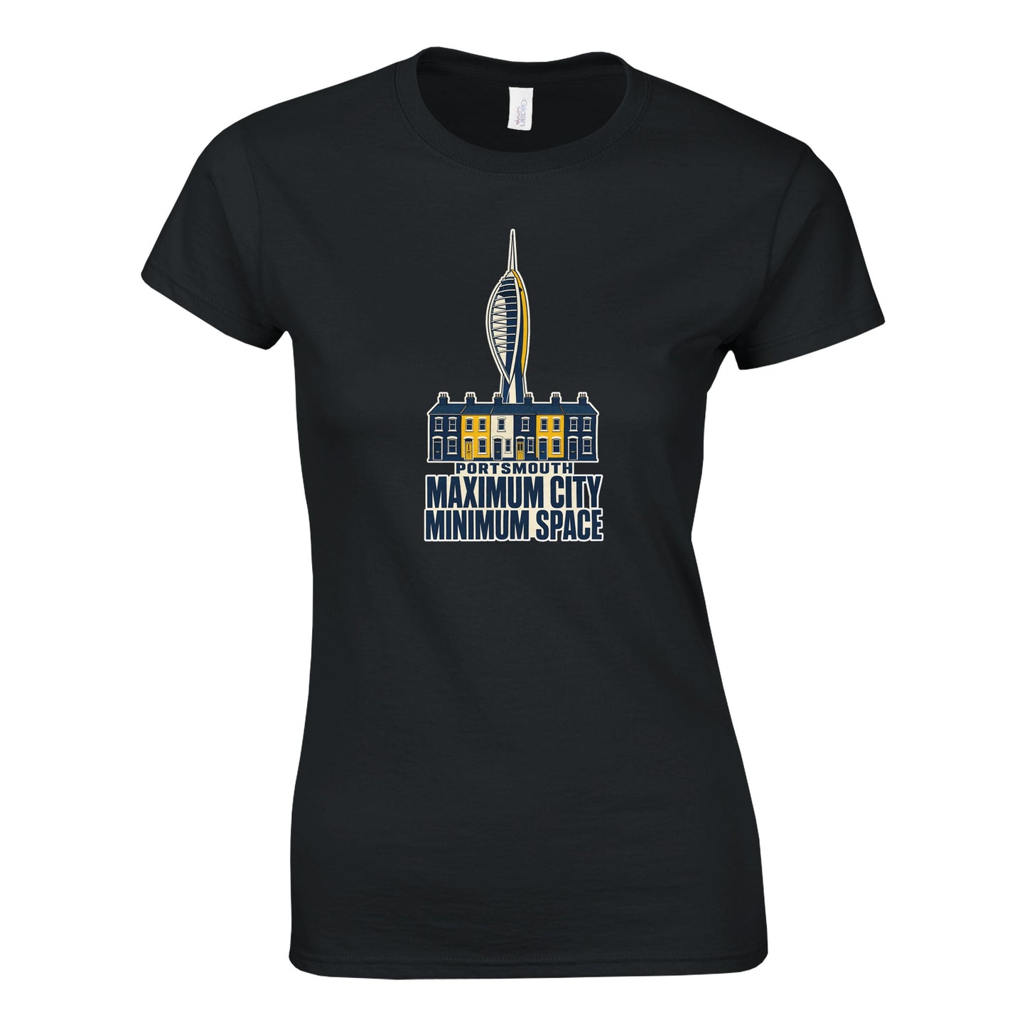 Portsmouth Maximum City Minimum Space Women's T-shirt — product view 9