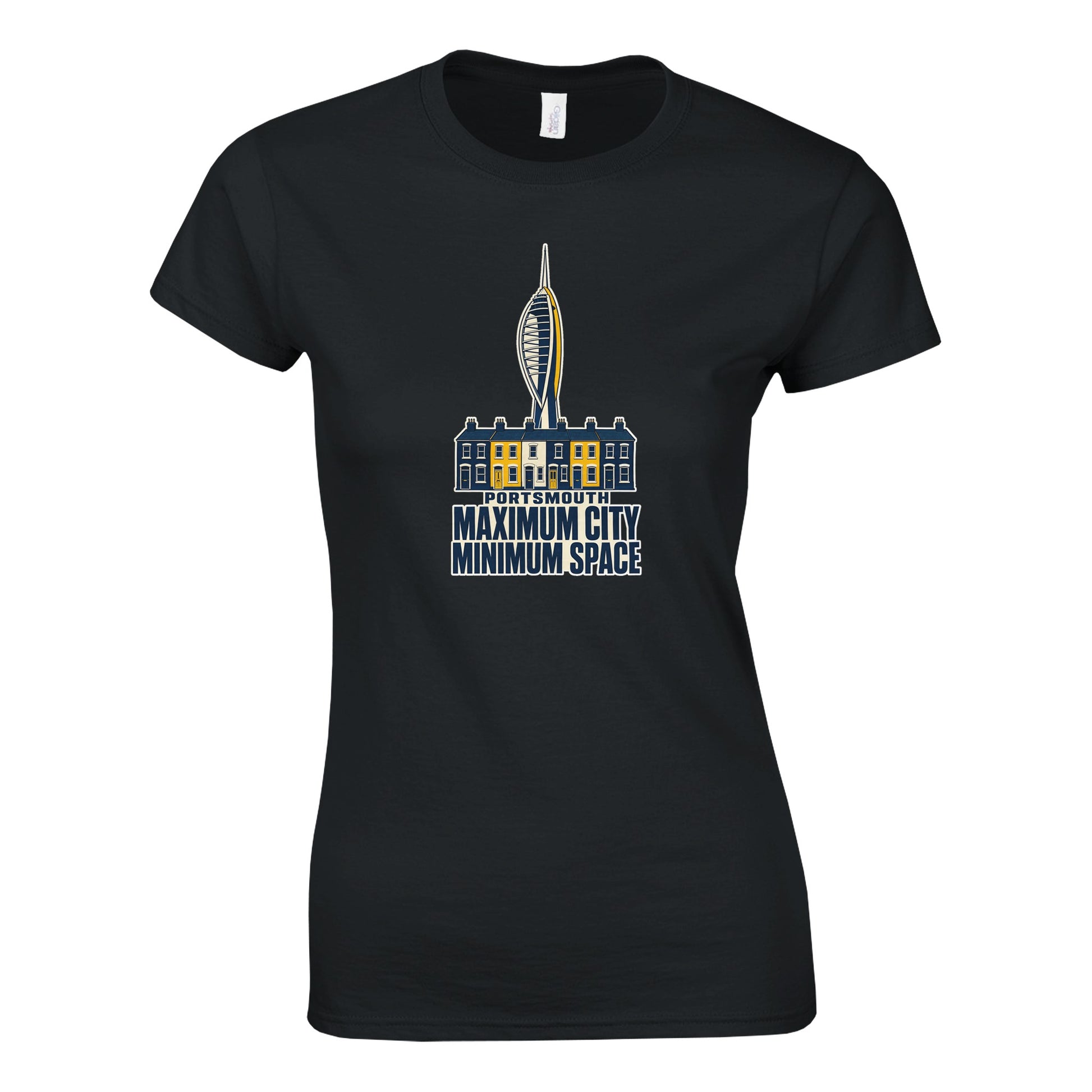 Portsmouth Maximum City Minimum Space Women's T-shirt — product view 9