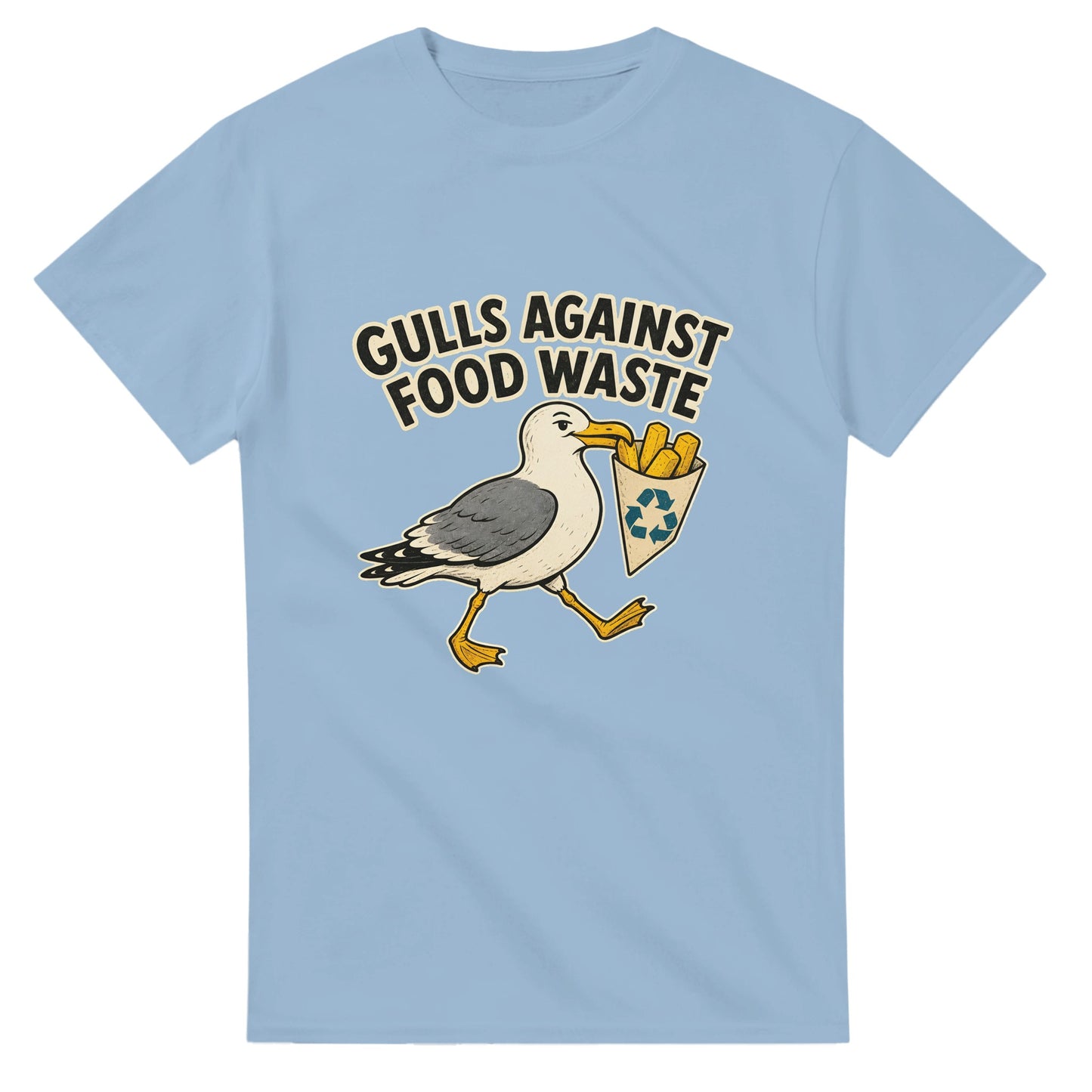 Gulls Against Food Waste Graphic T-shirt — product view 15