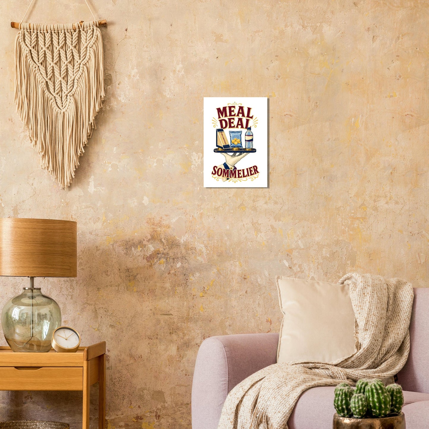 Meal Deal Sommelier British Lunch Design Poster — product view 9