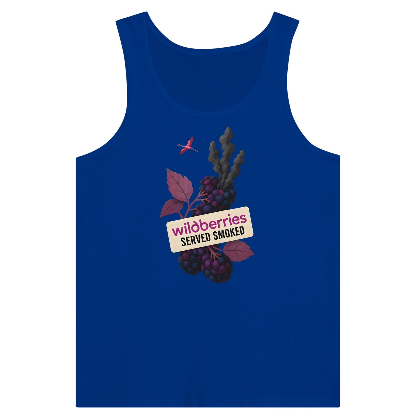 Wildberries, Served Smoked Premium Unisex Tank Top — product view 3