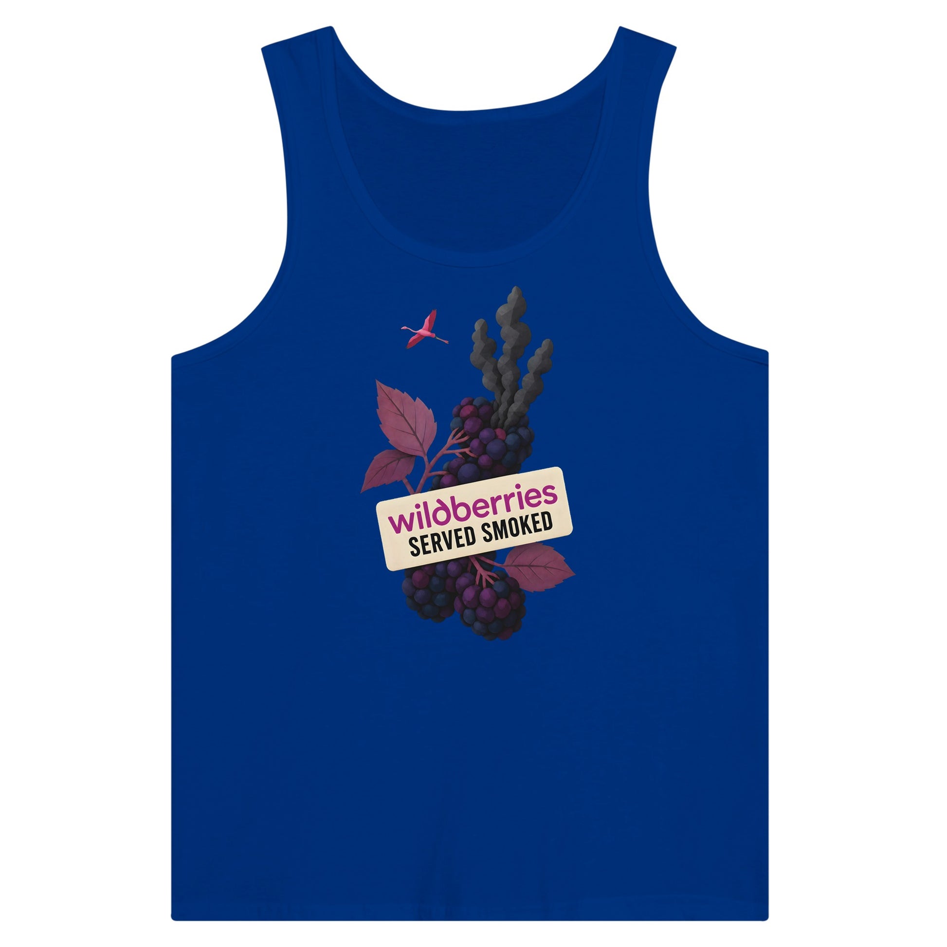 Wildberries, Served Smoked Premium Unisex Tank Top — product view 3