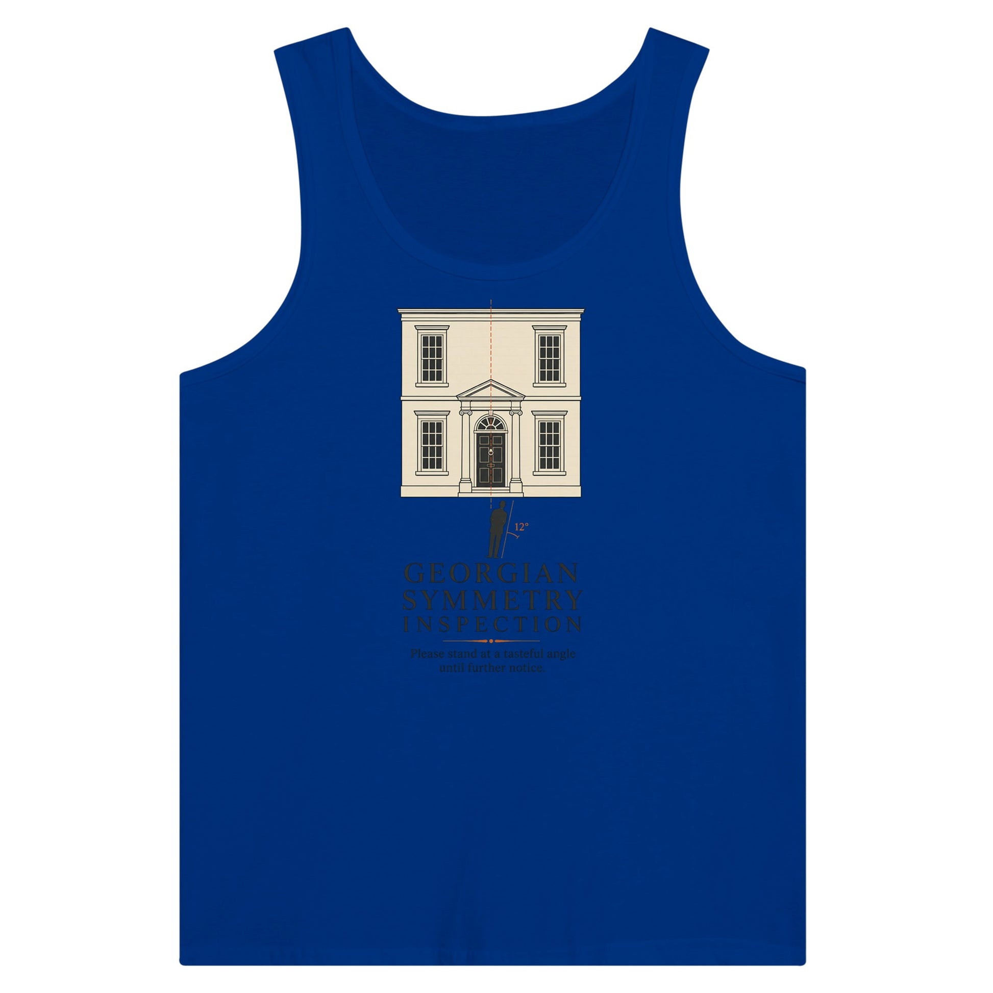 Georgian Symmetry Inspection — Bath Premium Unisex Tank Top — product view 3