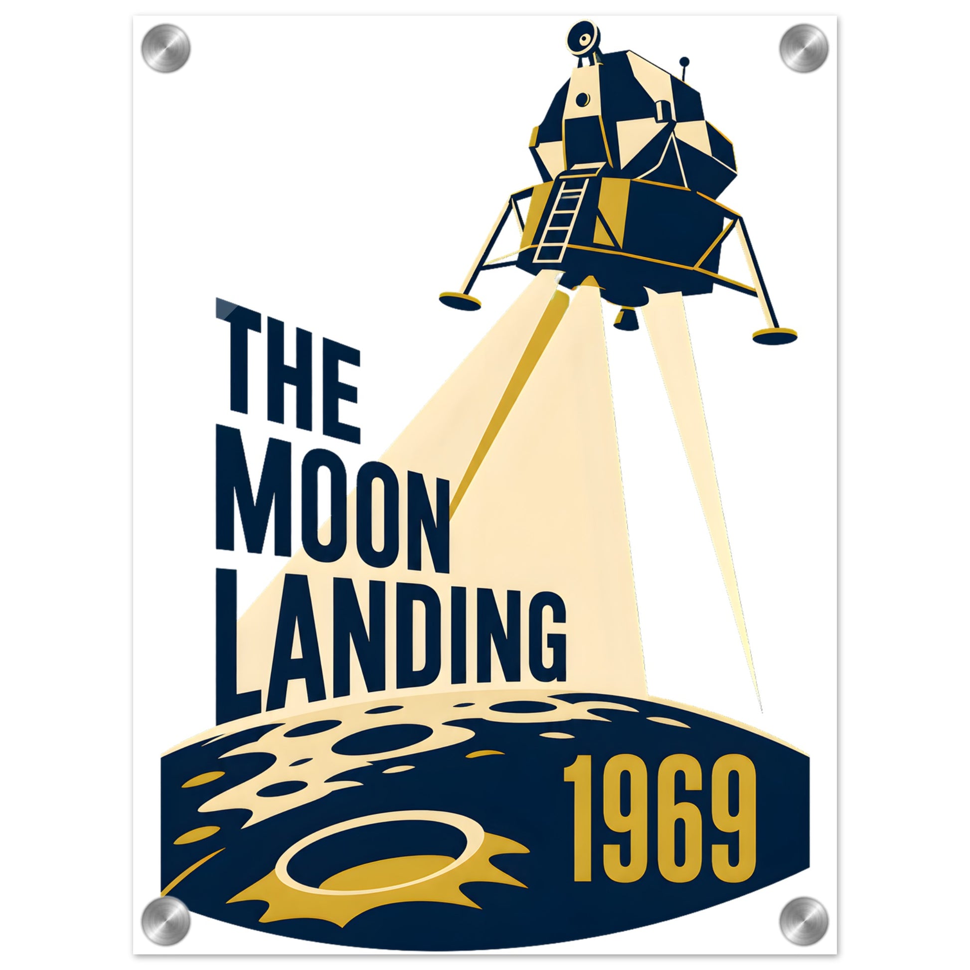 The Moon Landing — 1969 Acrylic Print — product view 1