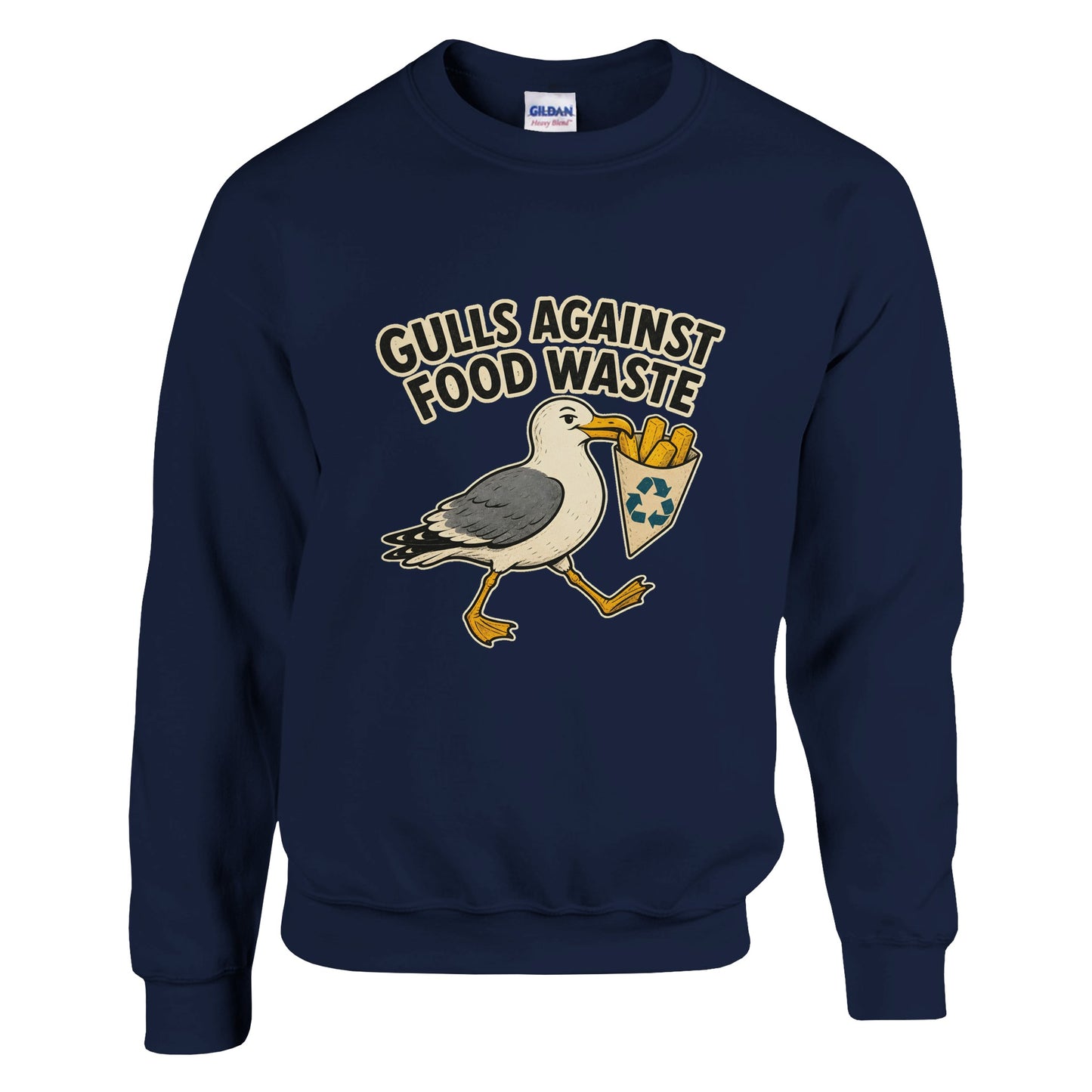 Gulls Against Food Waste Graphic Sweatshirt — product view 13