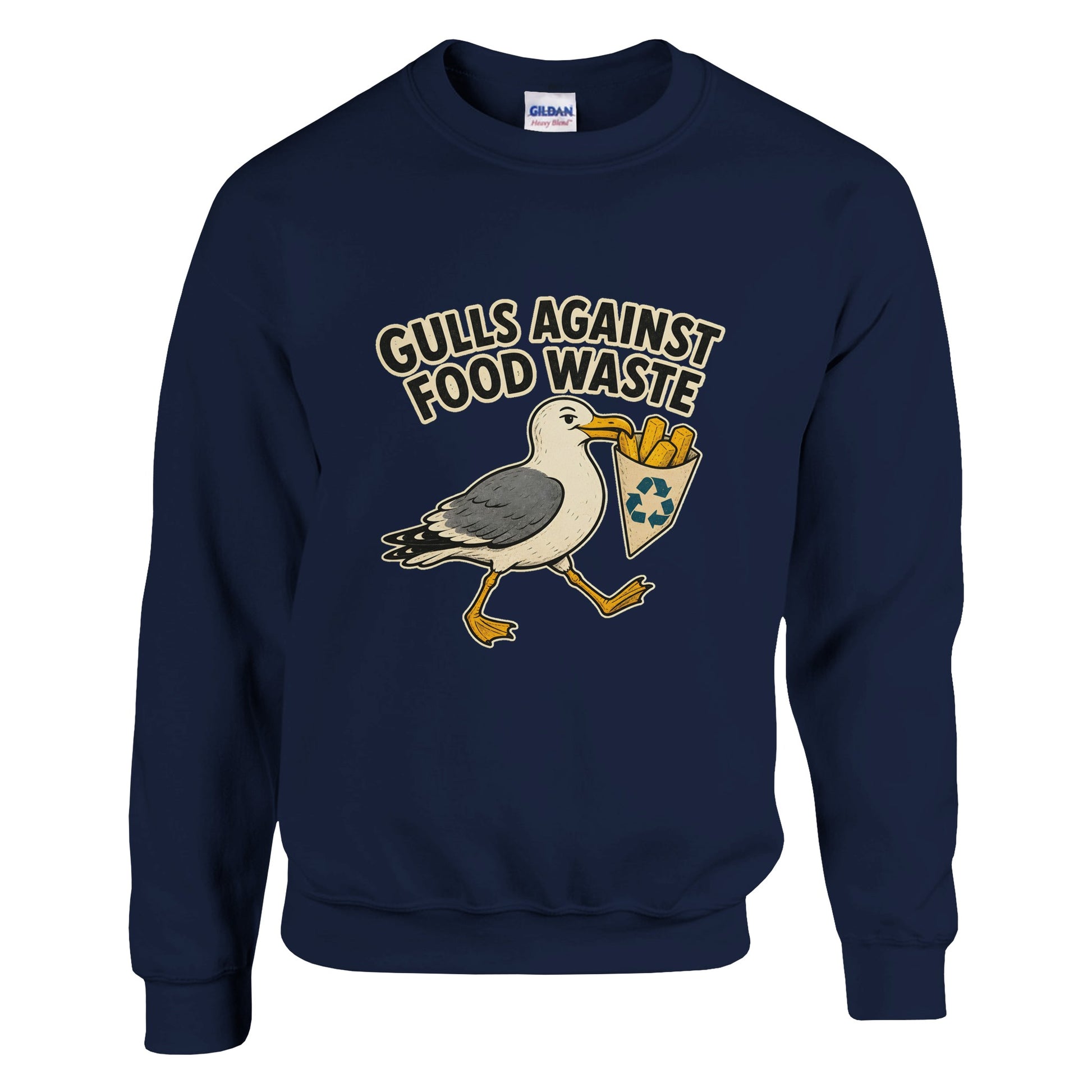 Gulls Against Food Waste Graphic Sweatshirt — product view 13