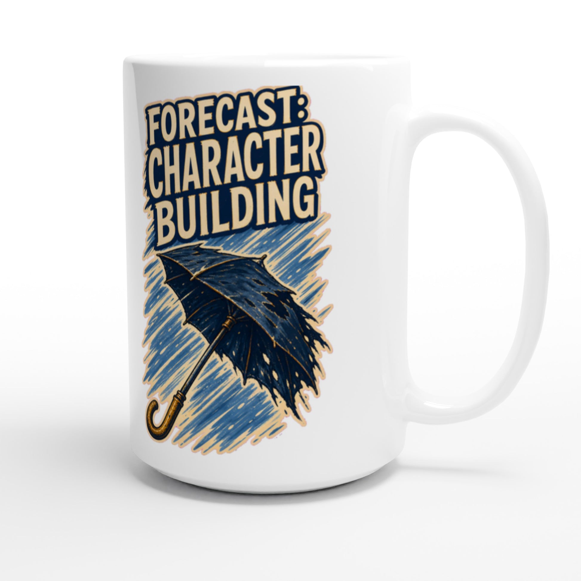 Forecast: Character Building – British Weather Large Mug — product view 2