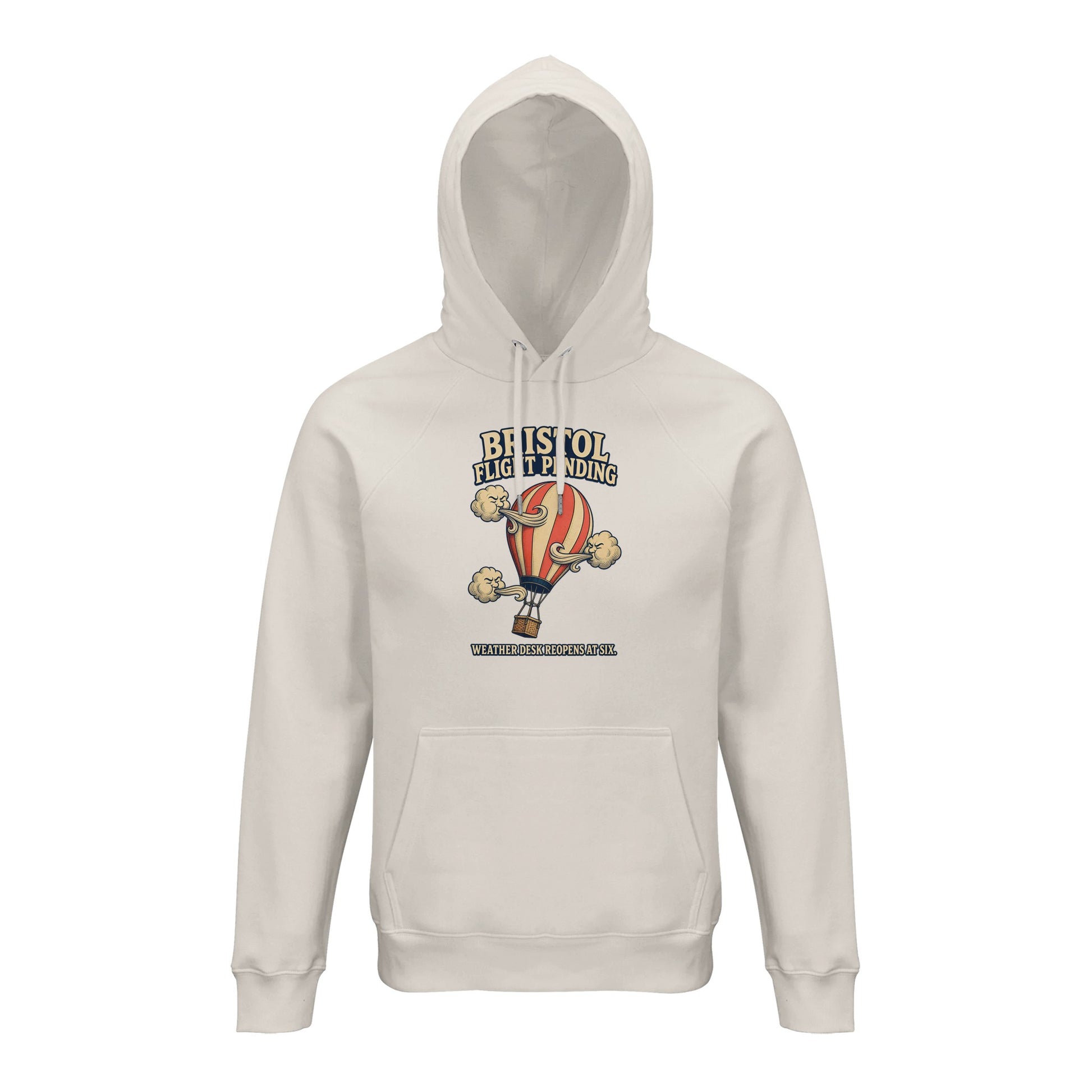 Bristol Flight Pending – Weather Desk Hoodie — product view 1