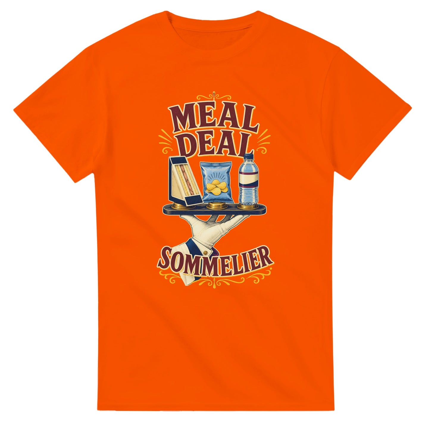 Meal Deal Sommelier British Lunch Design T-shirt — product view 7
