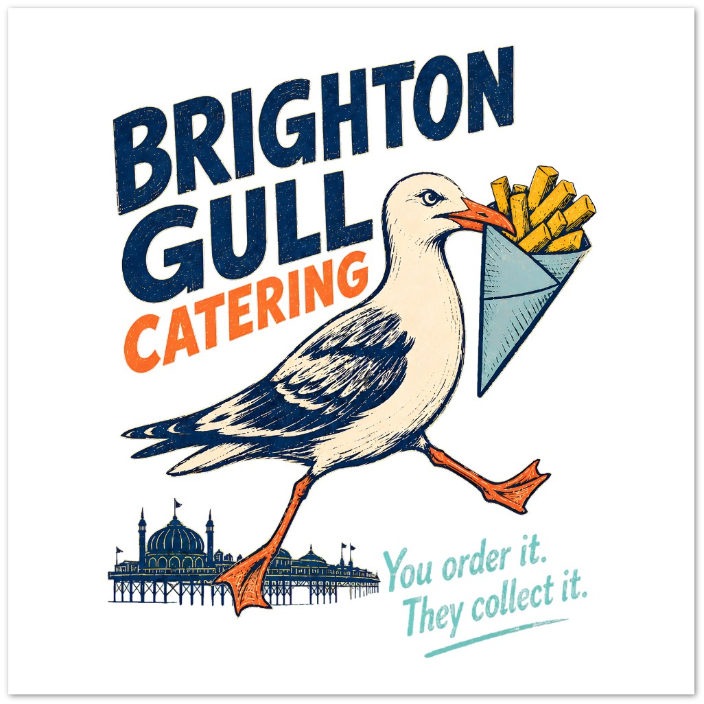 Brighton Gull Catering - You Order It, They Collect It Greeting Card Pack — product view 3