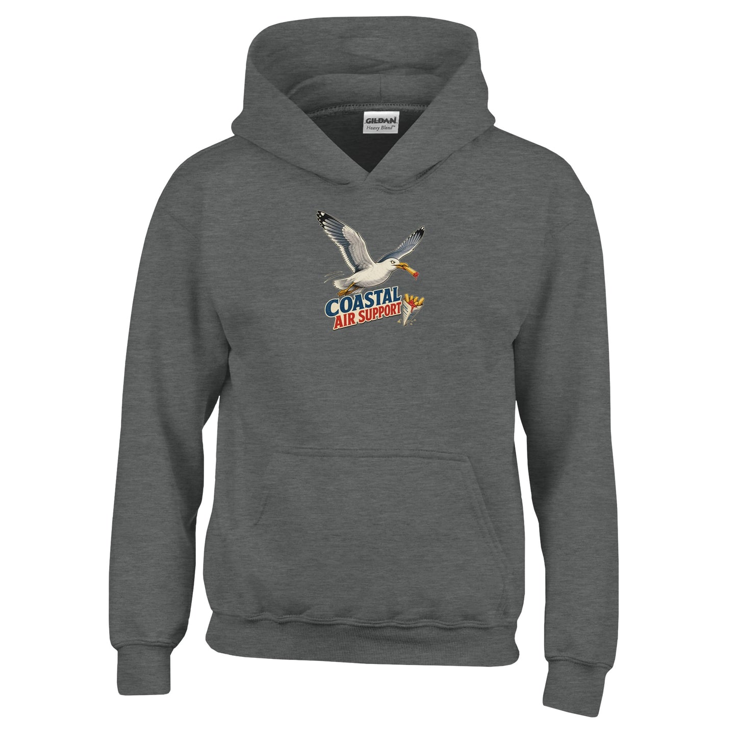 Coastal Air Support Seagull Graphic Kids' Hoodie — product view 2