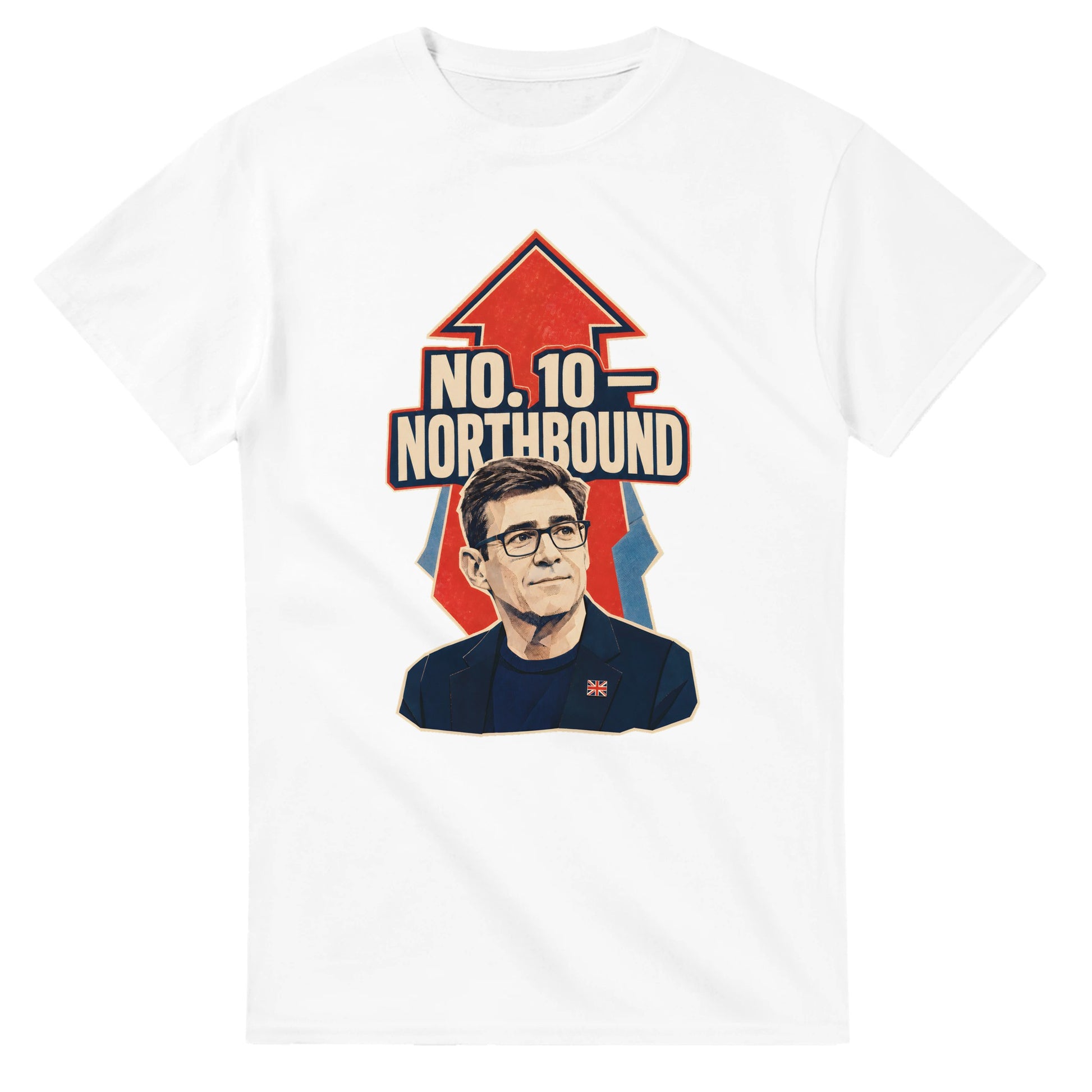 No. 10 — Northbound Andy Burnham Political Satire T-shirt — product view 1
