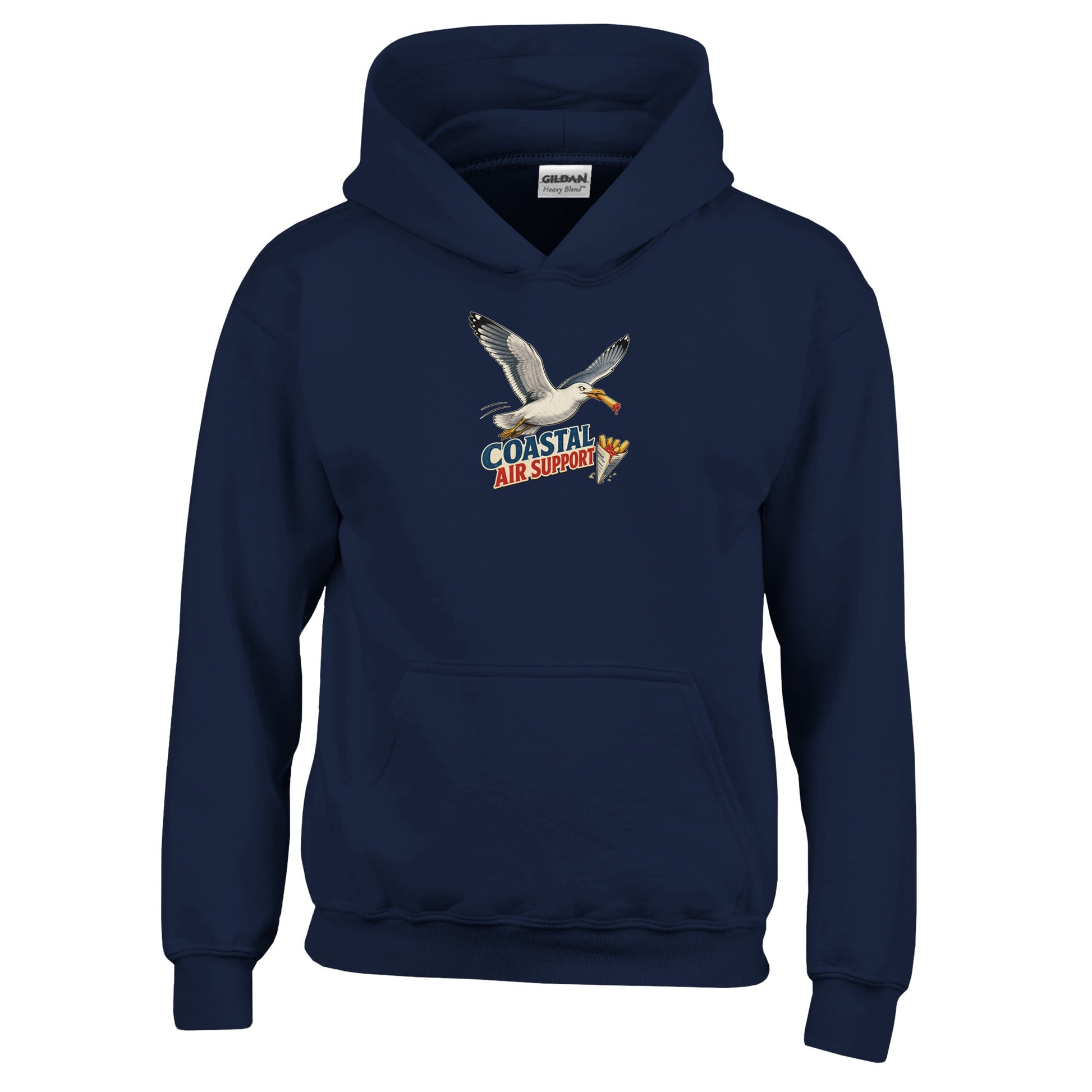 Coastal Air Support Seagull Graphic Kids' Hoodie — product view 7