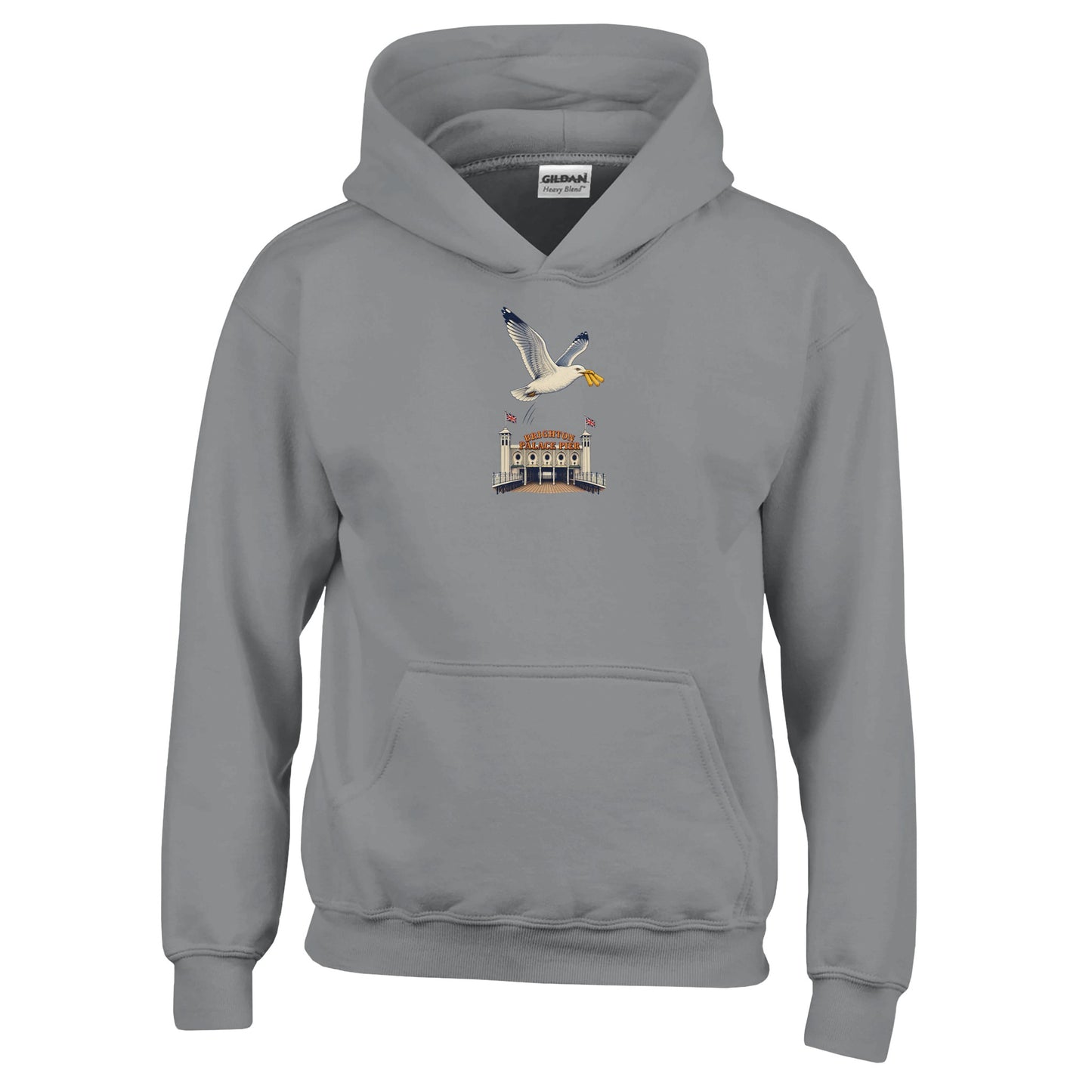 Brighton Palace Pier Chip Heist Kids' Hoodie — product view 13