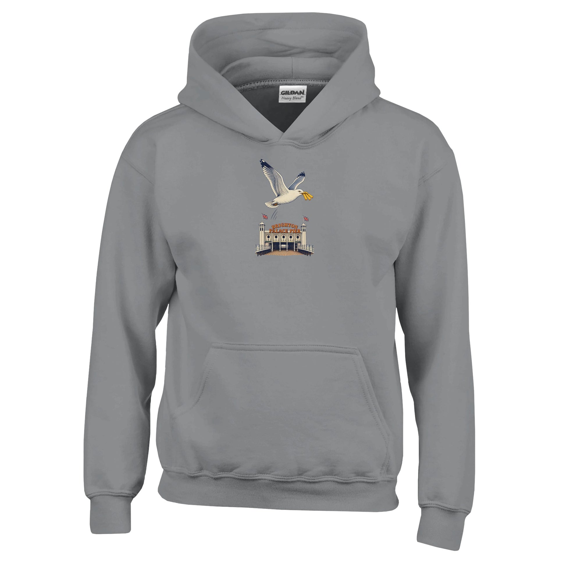 Brighton Palace Pier Chip Heist Kids' Hoodie — product view 13
