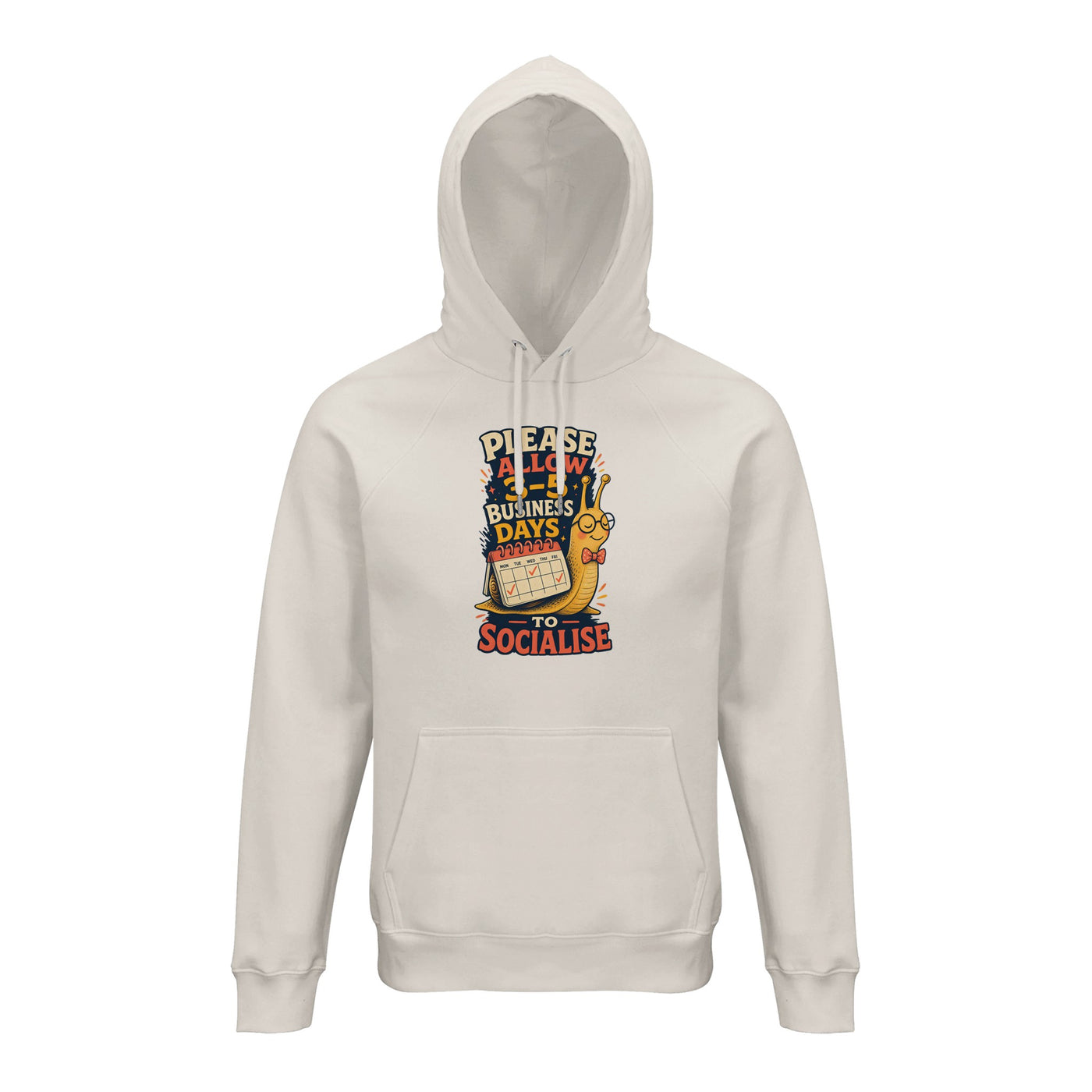 3–5 Business Days to Socialise Snail Graphic Hoodie
