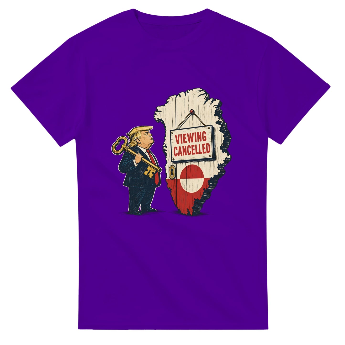 Viewing Cancelled — Greenland Political Satire T-shirt — product view 16