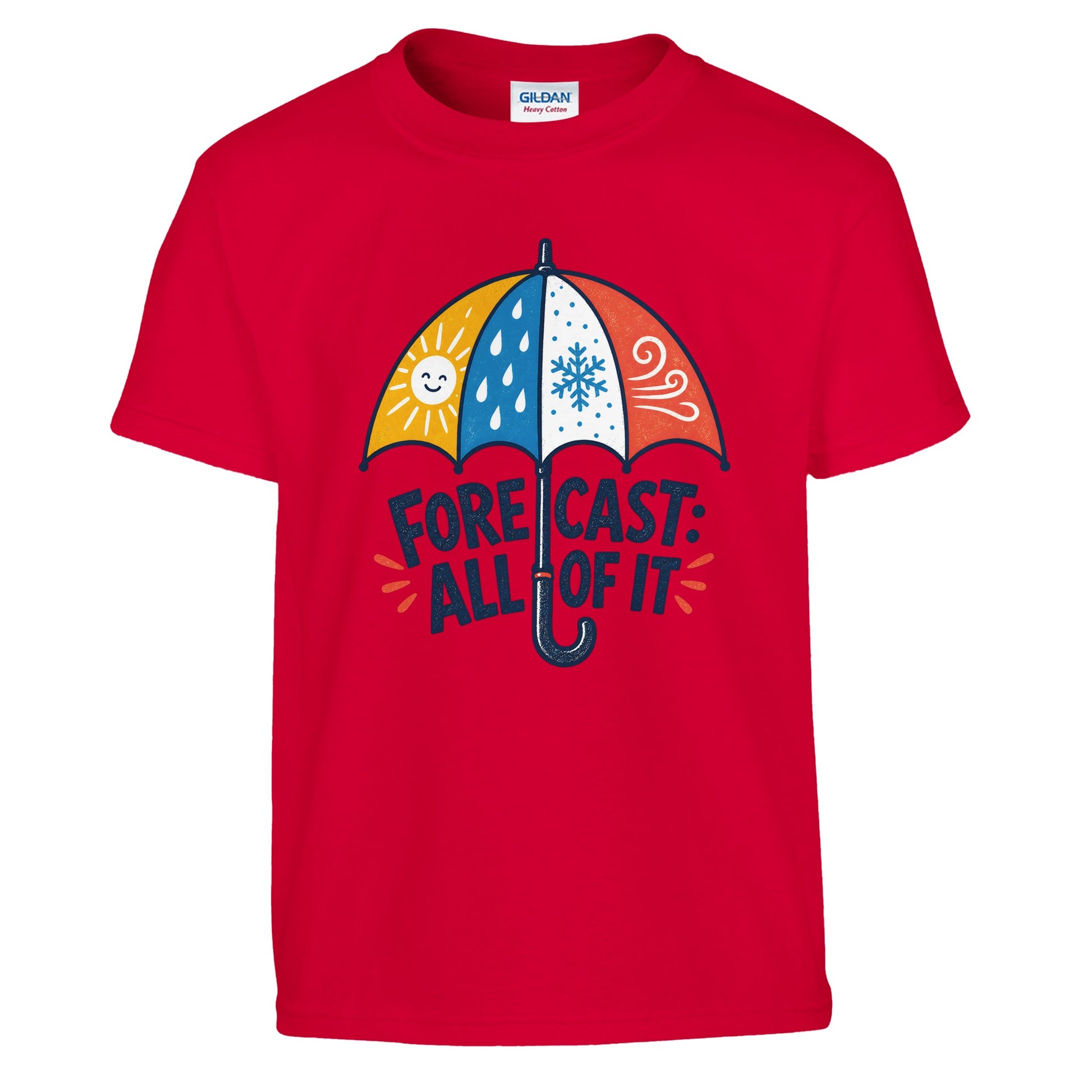 Forecast: All of It British Weather Graphic Kids' T-shirt — product view 5