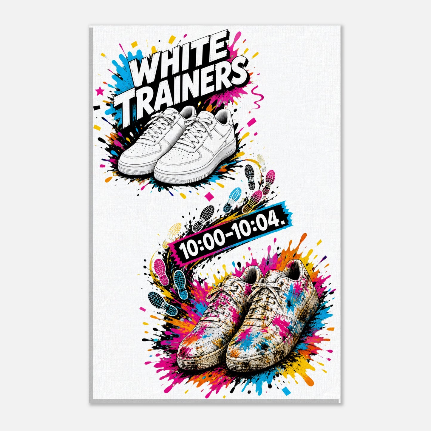 White Trainers: 10:00–10:04 Canvas — product view 3