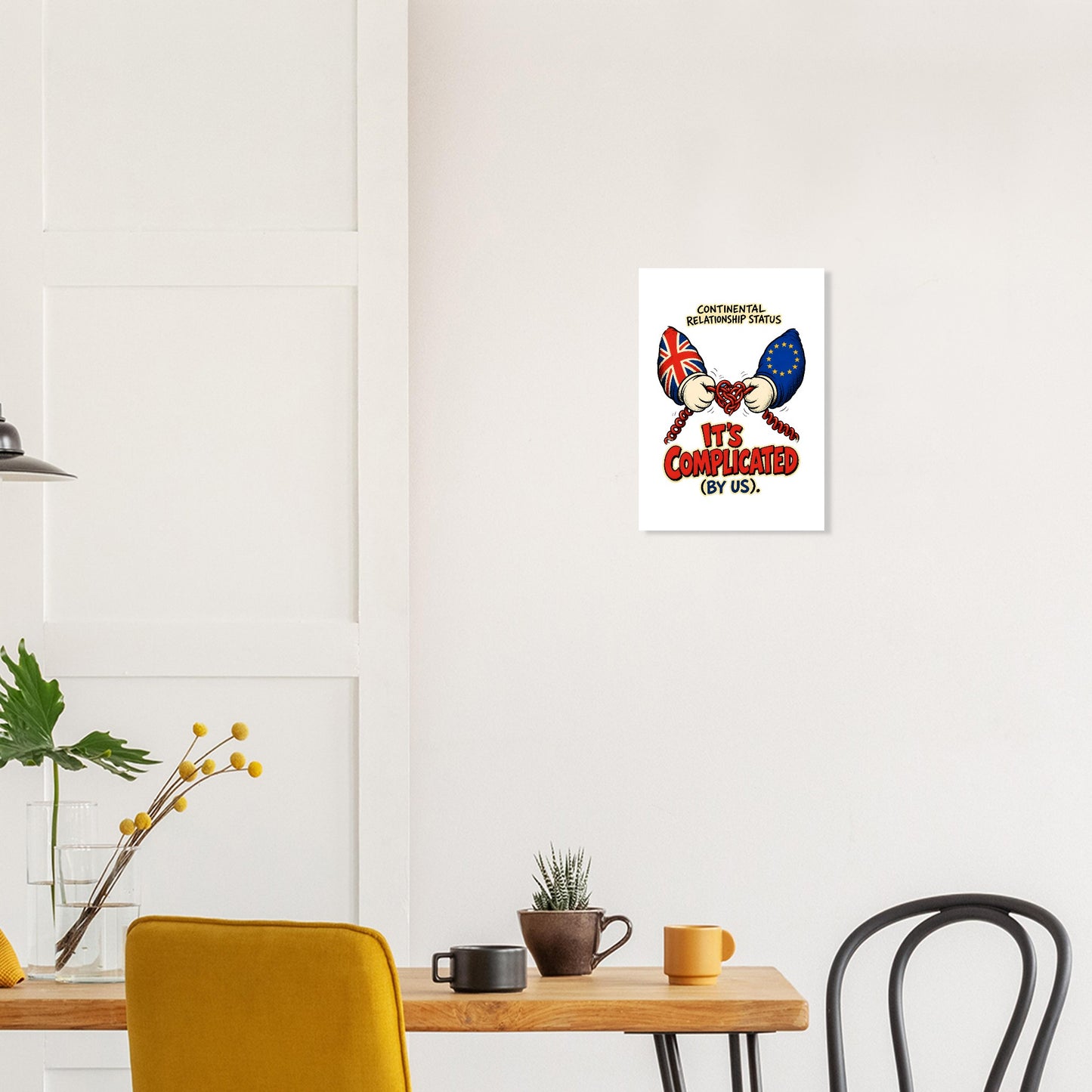 It's Complicated (By Us) UK–EU 1990s Cartoon Poster — product view 10