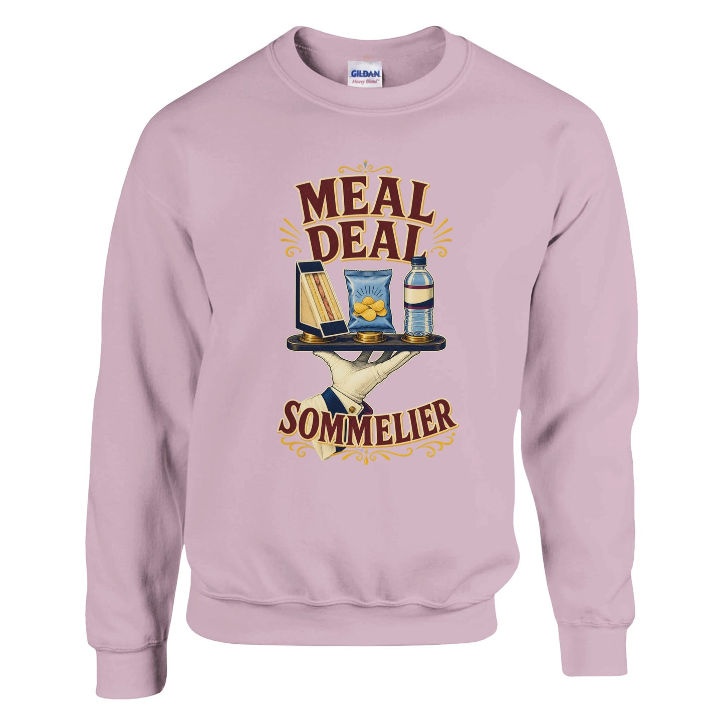 Meal Deal Sommelier British Lunch Design Sweatshirt — product view 9