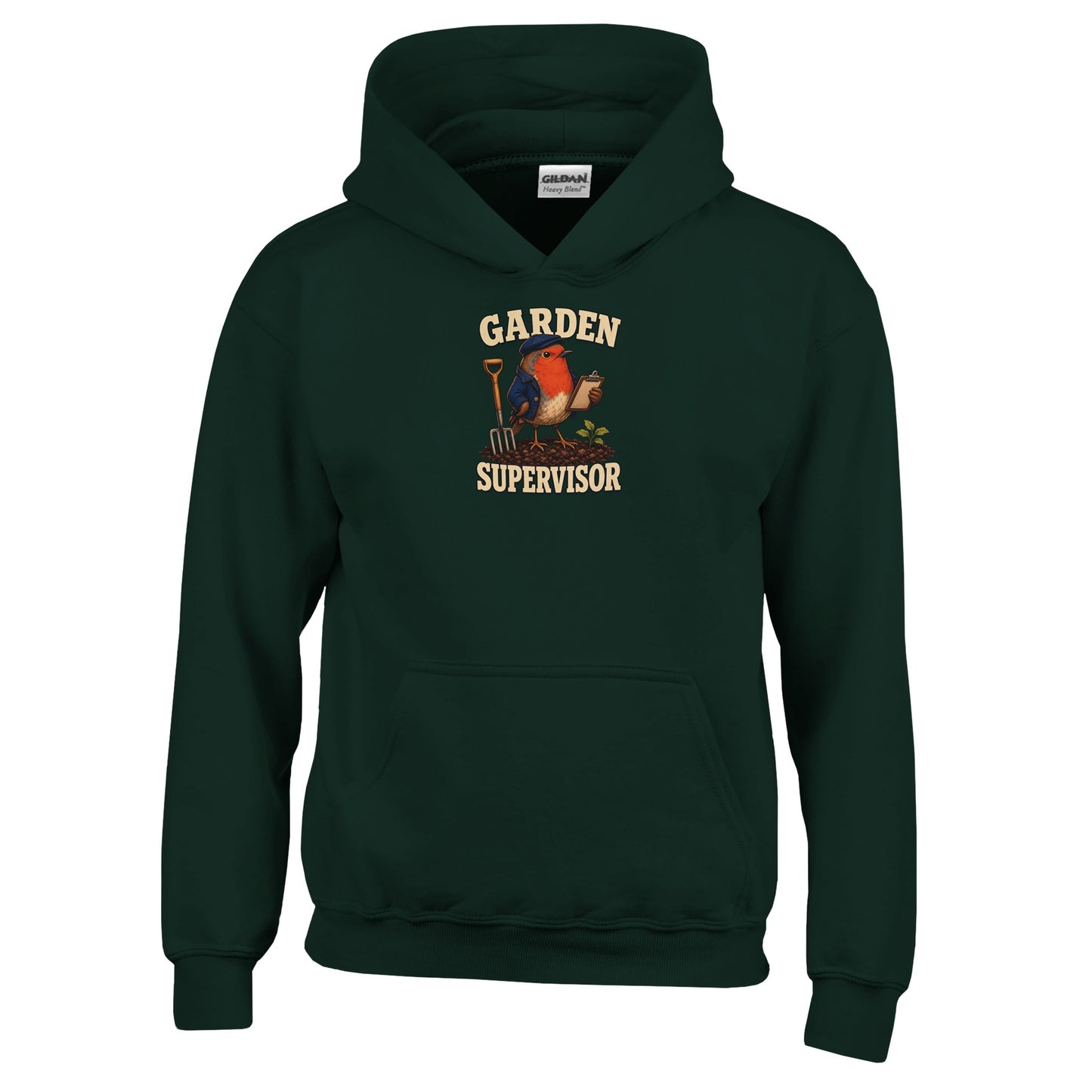 Garden Supervisor Robin Kids' Hoodie — product view 12
