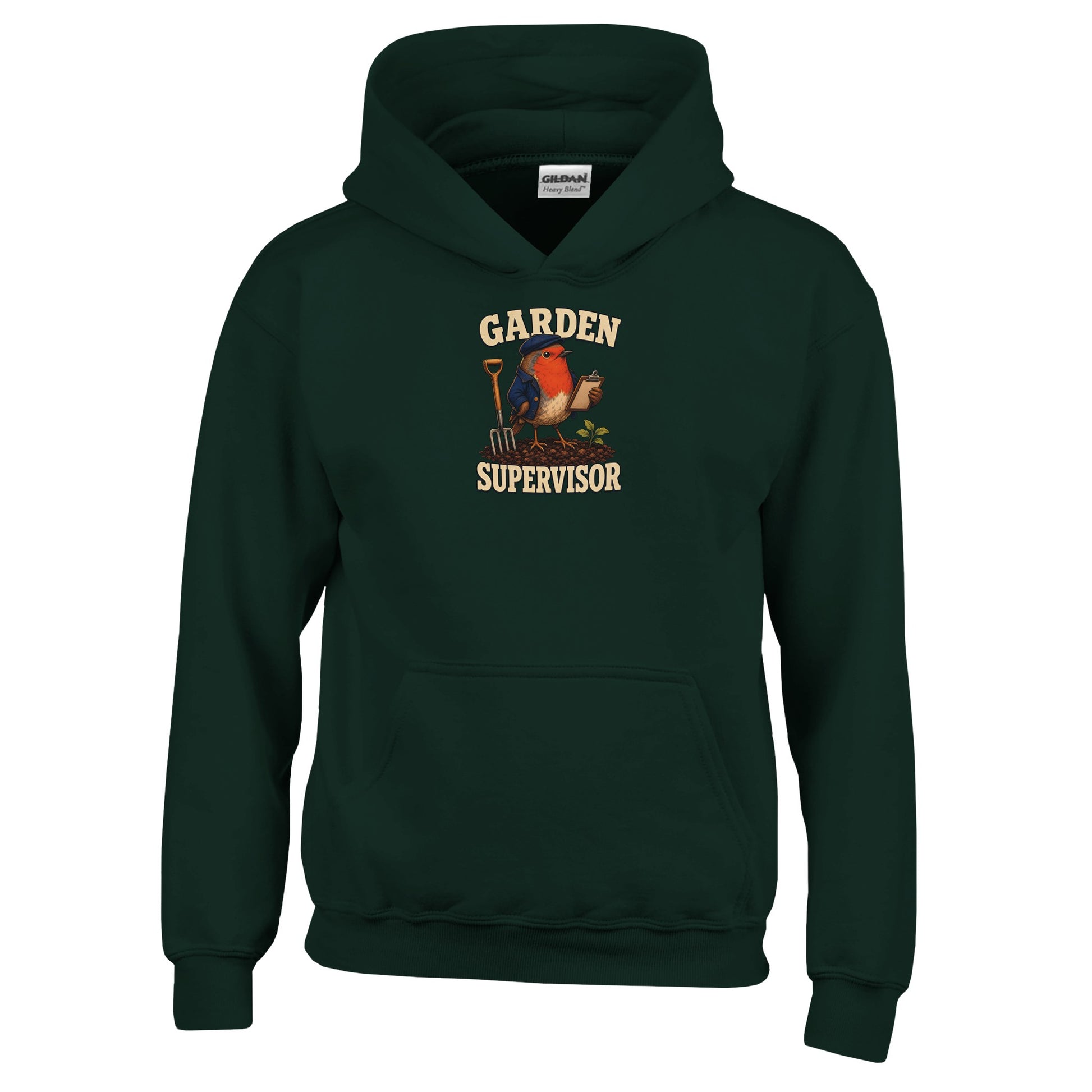 Garden Supervisor Robin Kids' Hoodie — product view 12