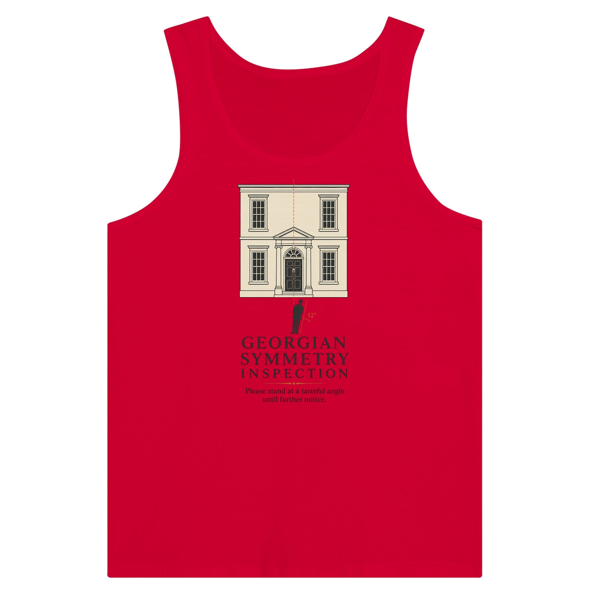Georgian Symmetry Inspection — Bath Premium Unisex Tank Top — product view 12