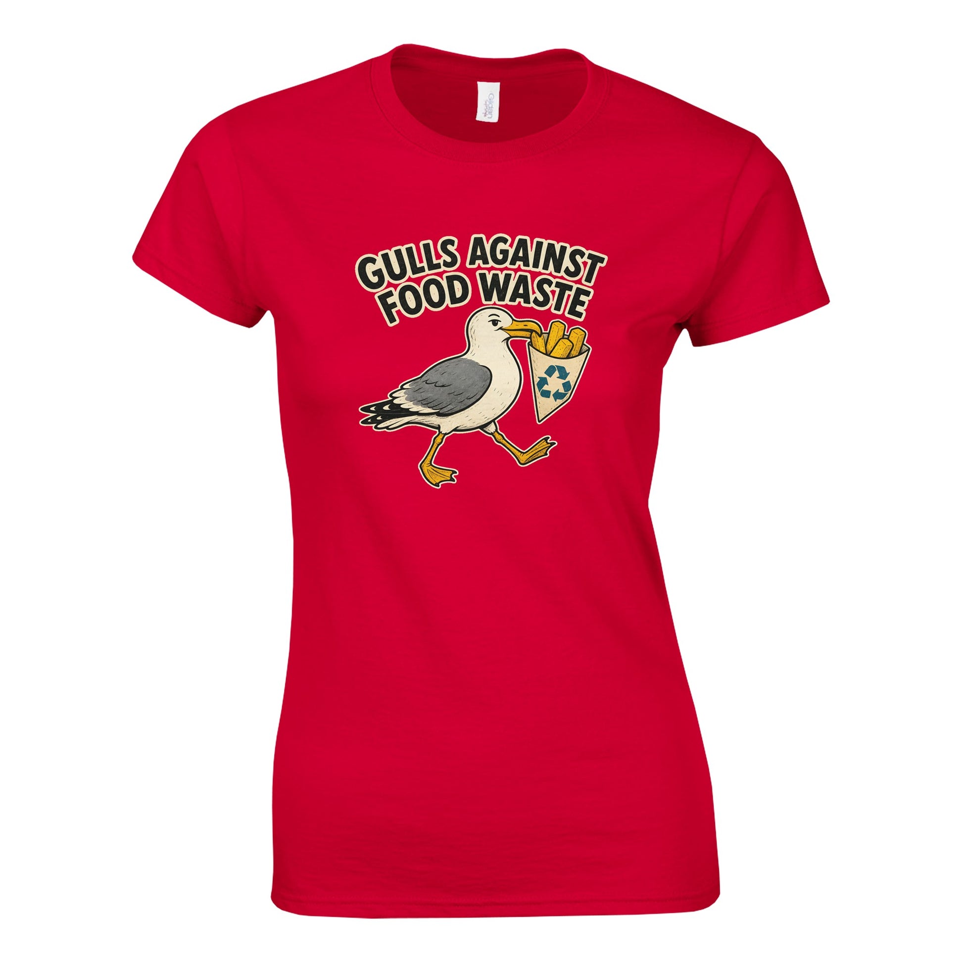 Gulls Against Food Waste Graphic Women's T-shirt — product view 8
