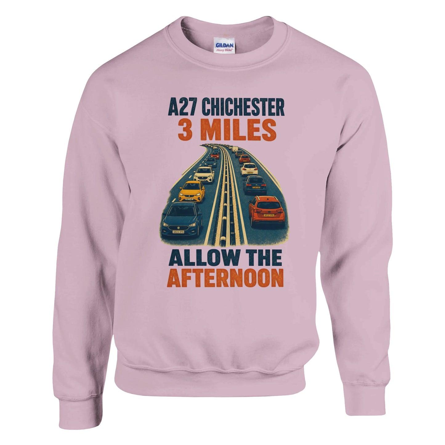 A27 Chichester – 3 Miles, Allow the Afternoon Sweatshirt — product view 9