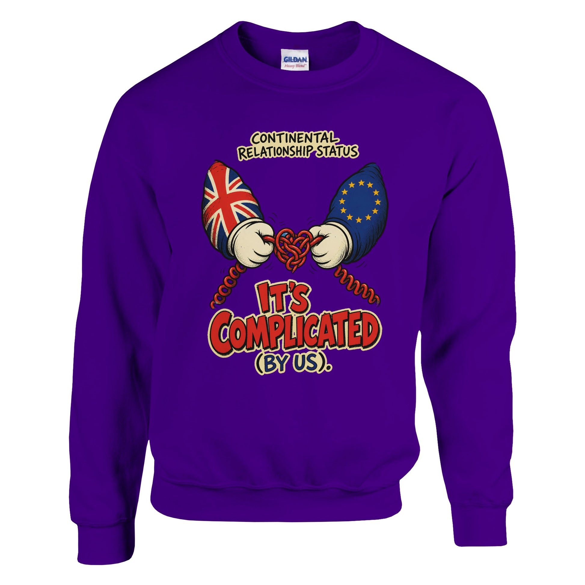 It's Complicated (By Us) UK–EU 1990s Cartoon Sweatshirt — product view 6