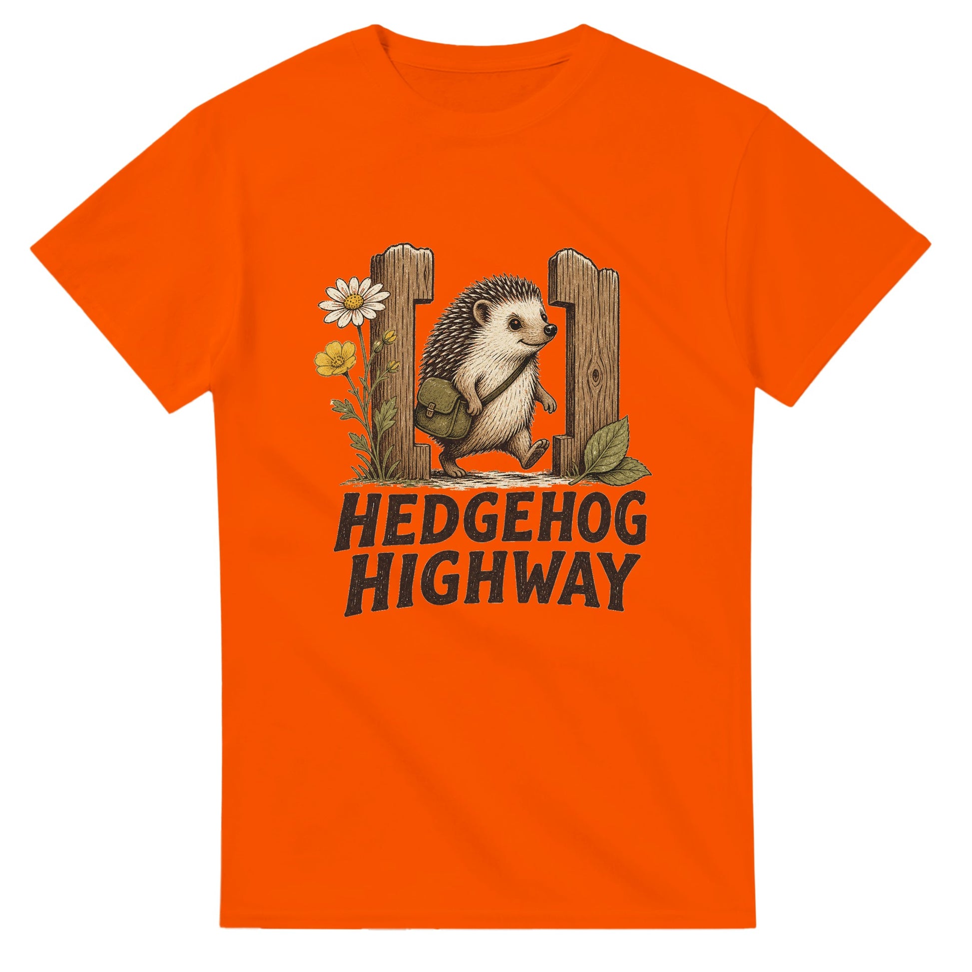 Hedgehog Highway Garden Graphic T-shirt — product view 7