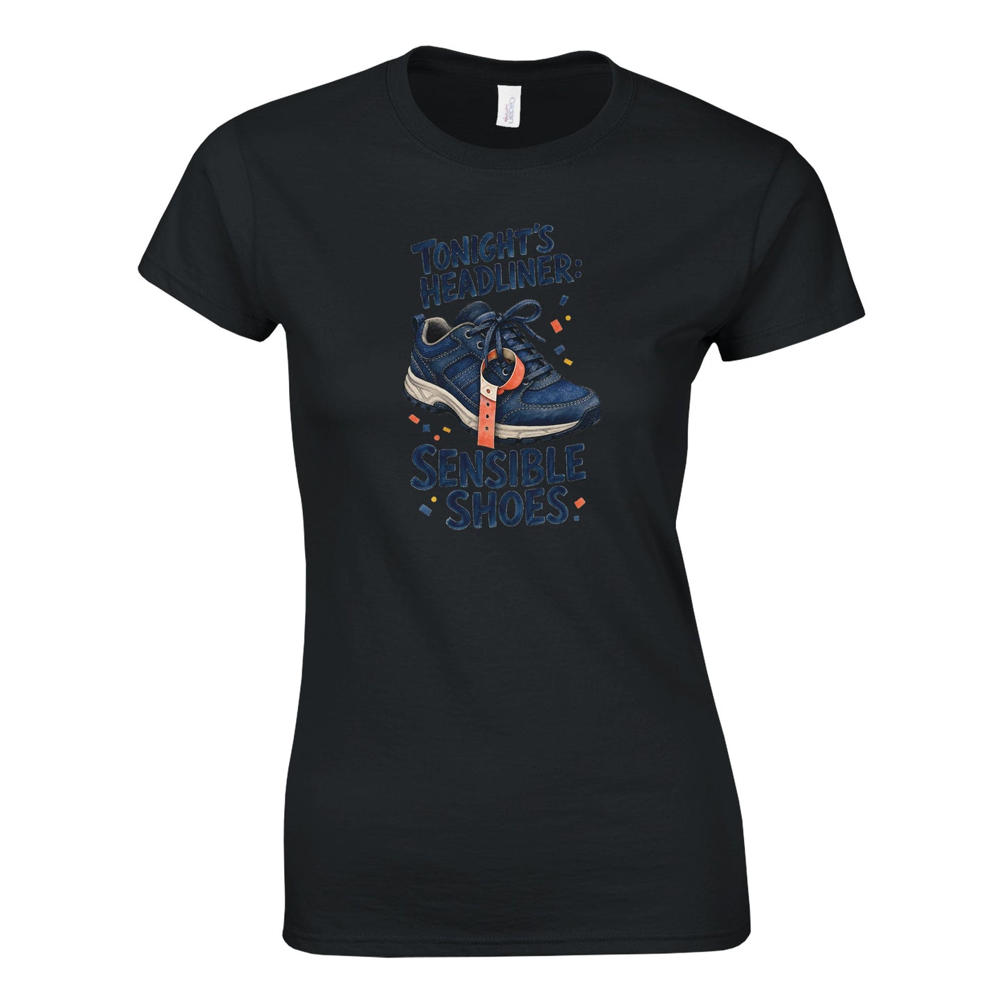 Tonight's Headliner: Sensible Shoes Concert Women's T-shirt — product view 6