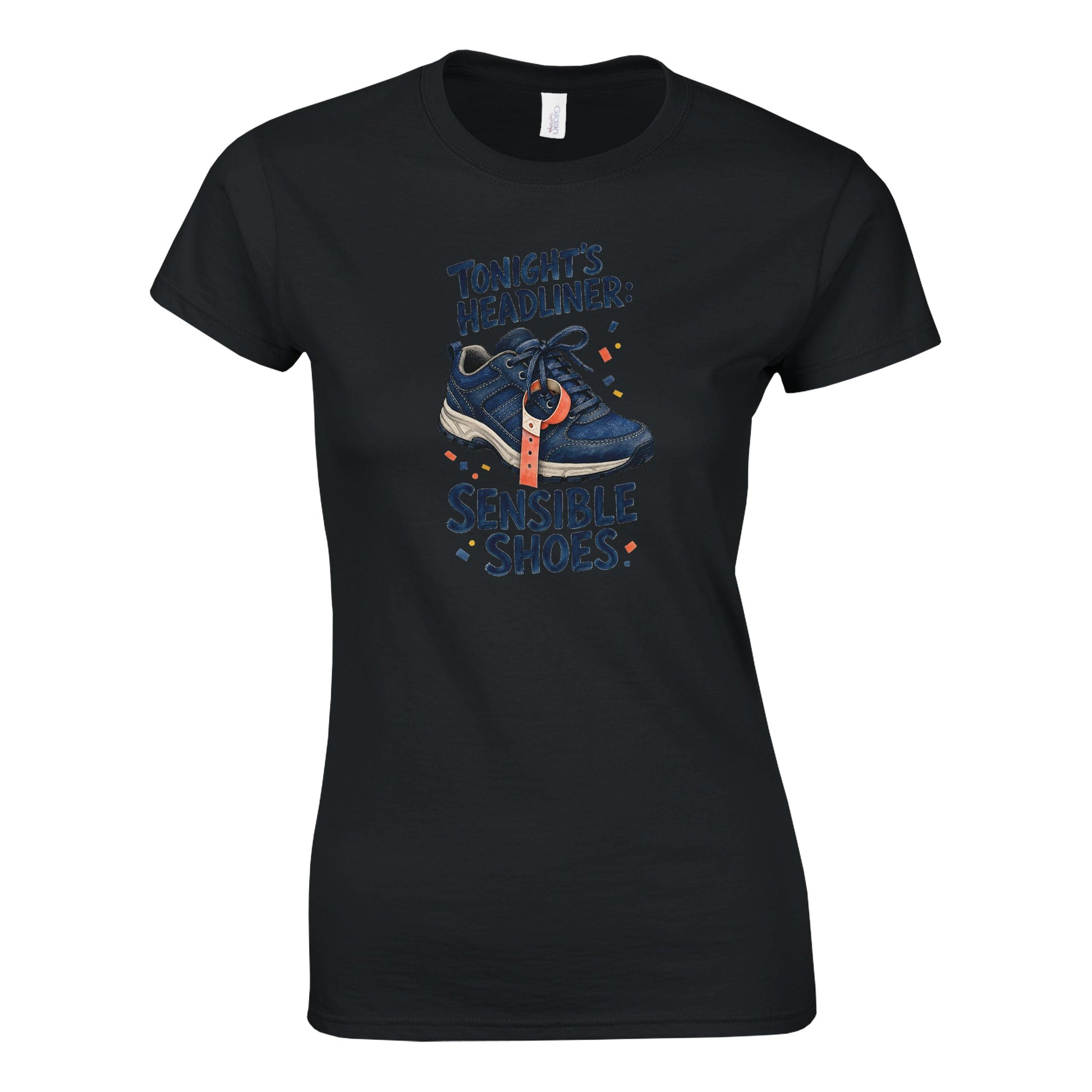 Tonight's Headliner: Sensible Shoes Concert Women's T-shirt — product view 6