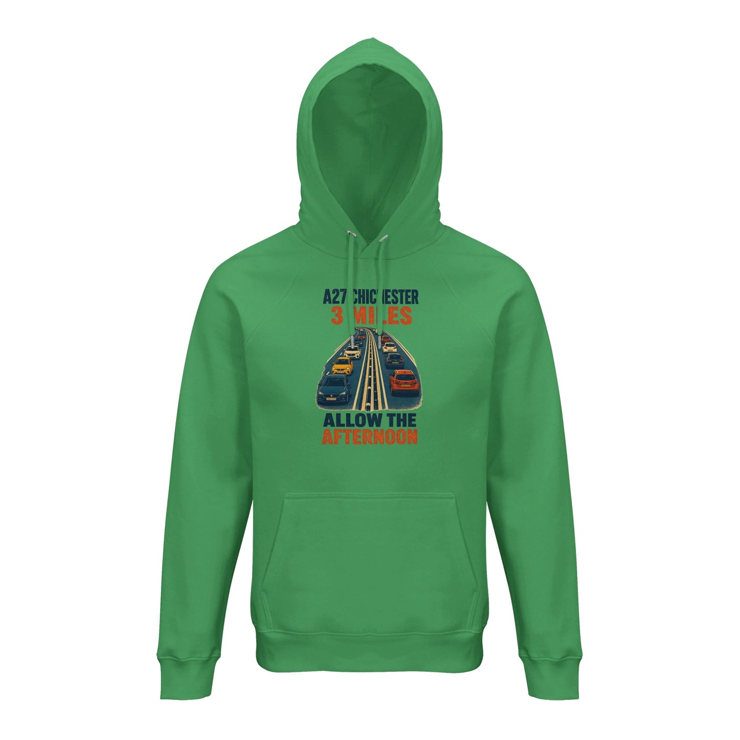 A27 Chichester – 3 Miles, Allow the Afternoon Hoodie — product view 10