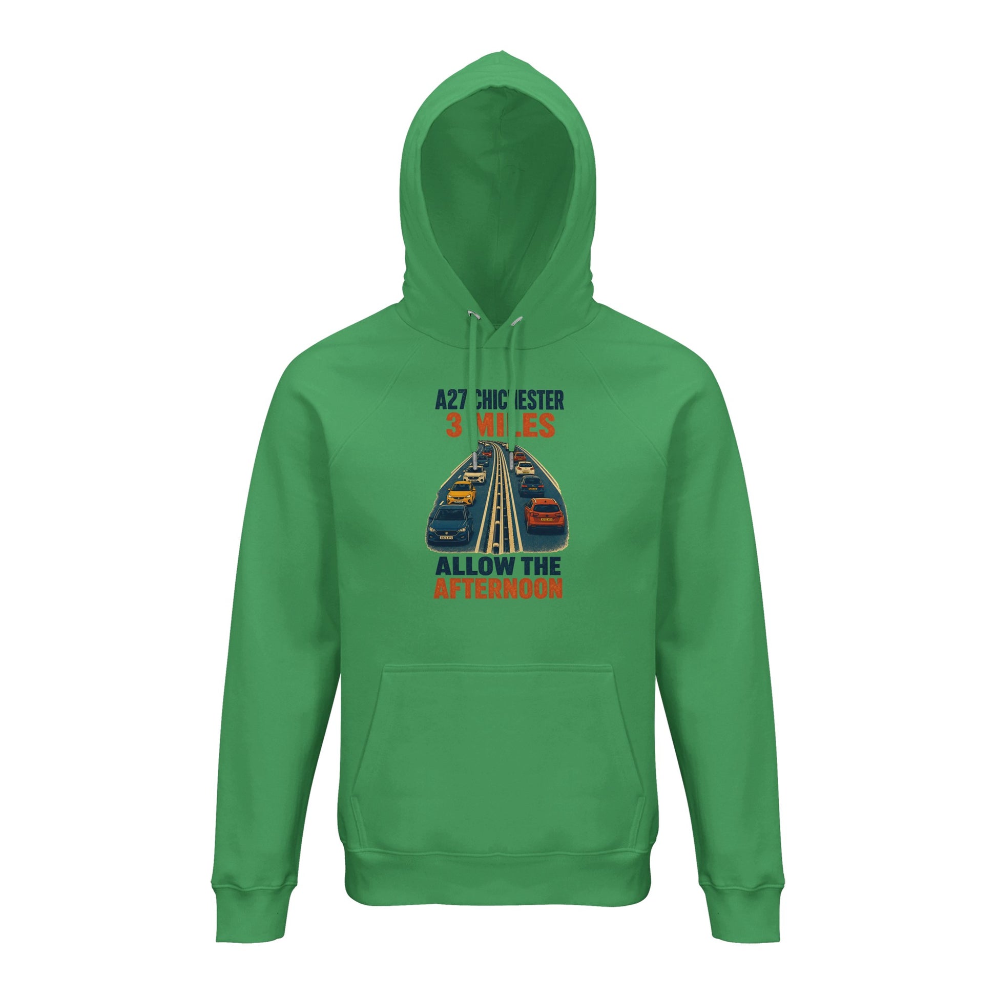 A27 Chichester – 3 Miles, Allow the Afternoon Hoodie — product view 10