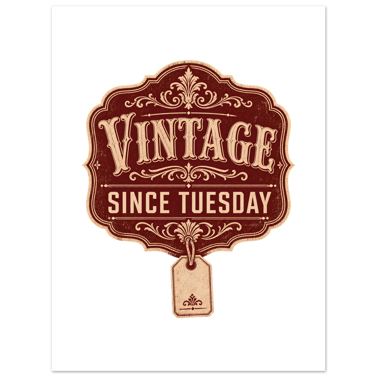 Vintage Since Tuesday Poster — product view 4