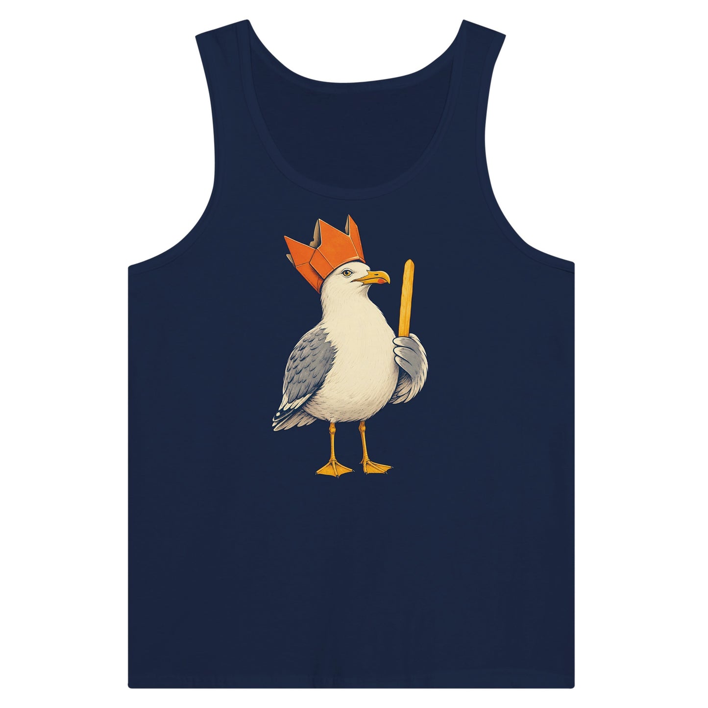The Chip Crown Gull Premium Unisex Tank Top — product view 9