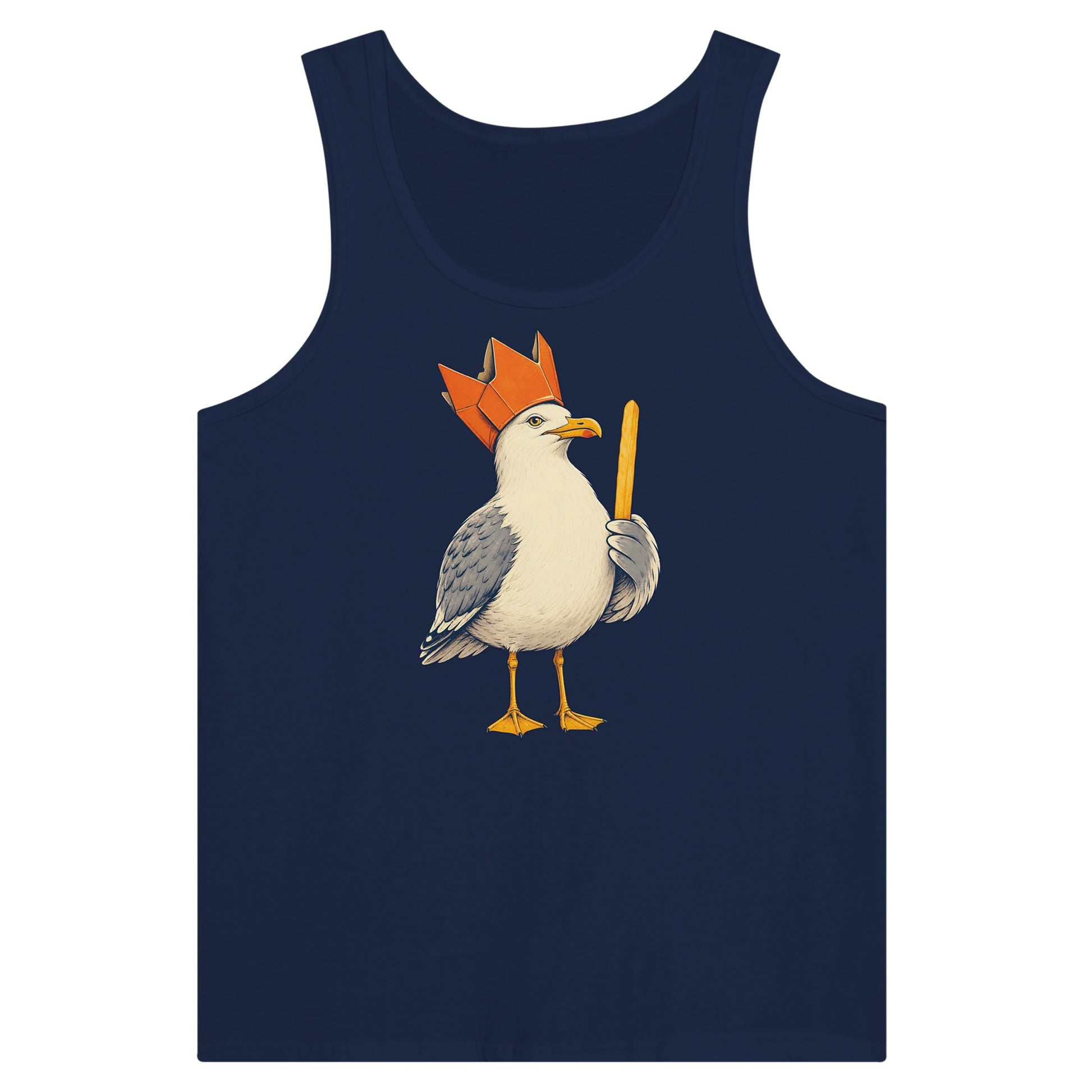 The Chip Crown Gull Premium Unisex Tank Top — product view 9