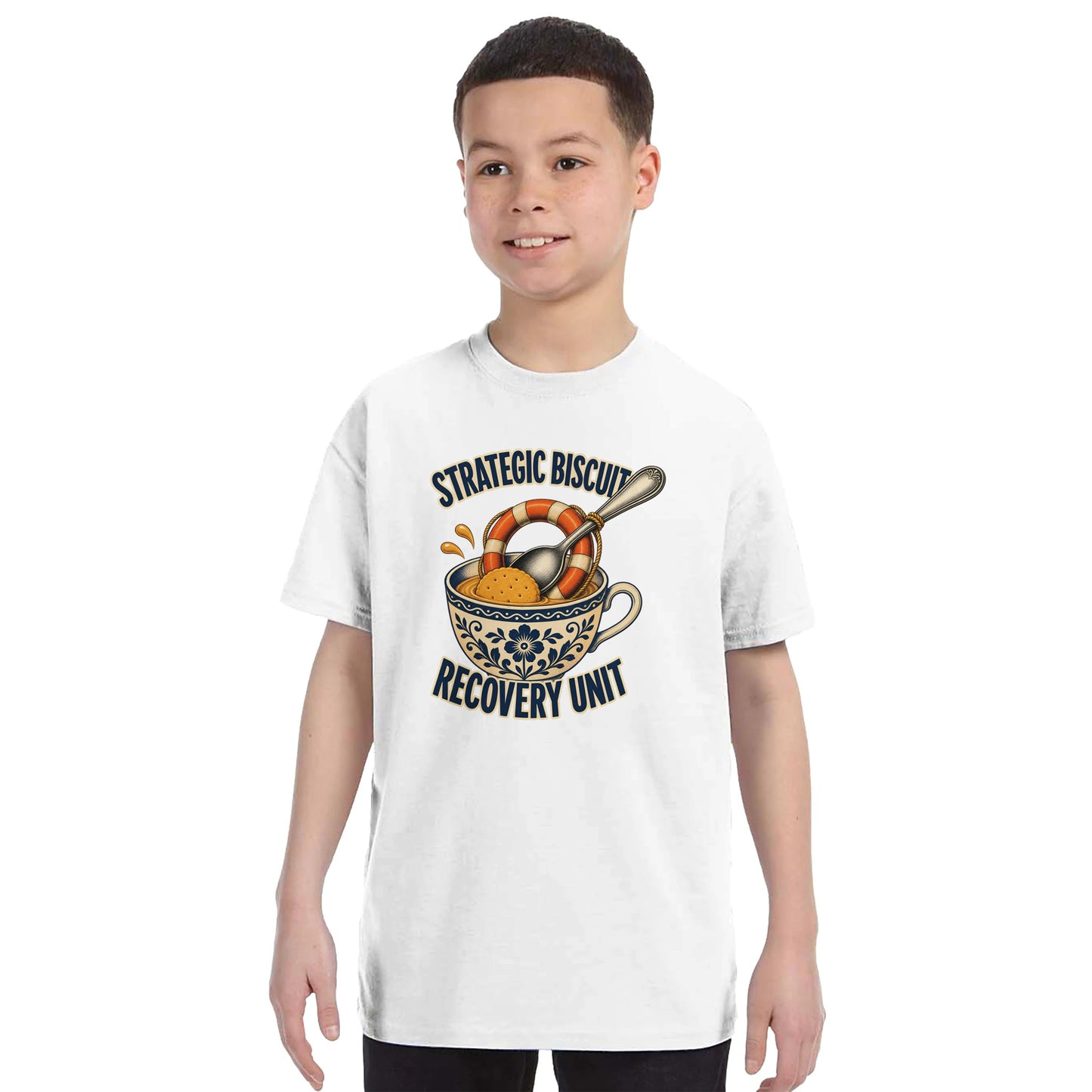 Strategic Biscuit Recovery Unit Kids' T-shirt — product view 16