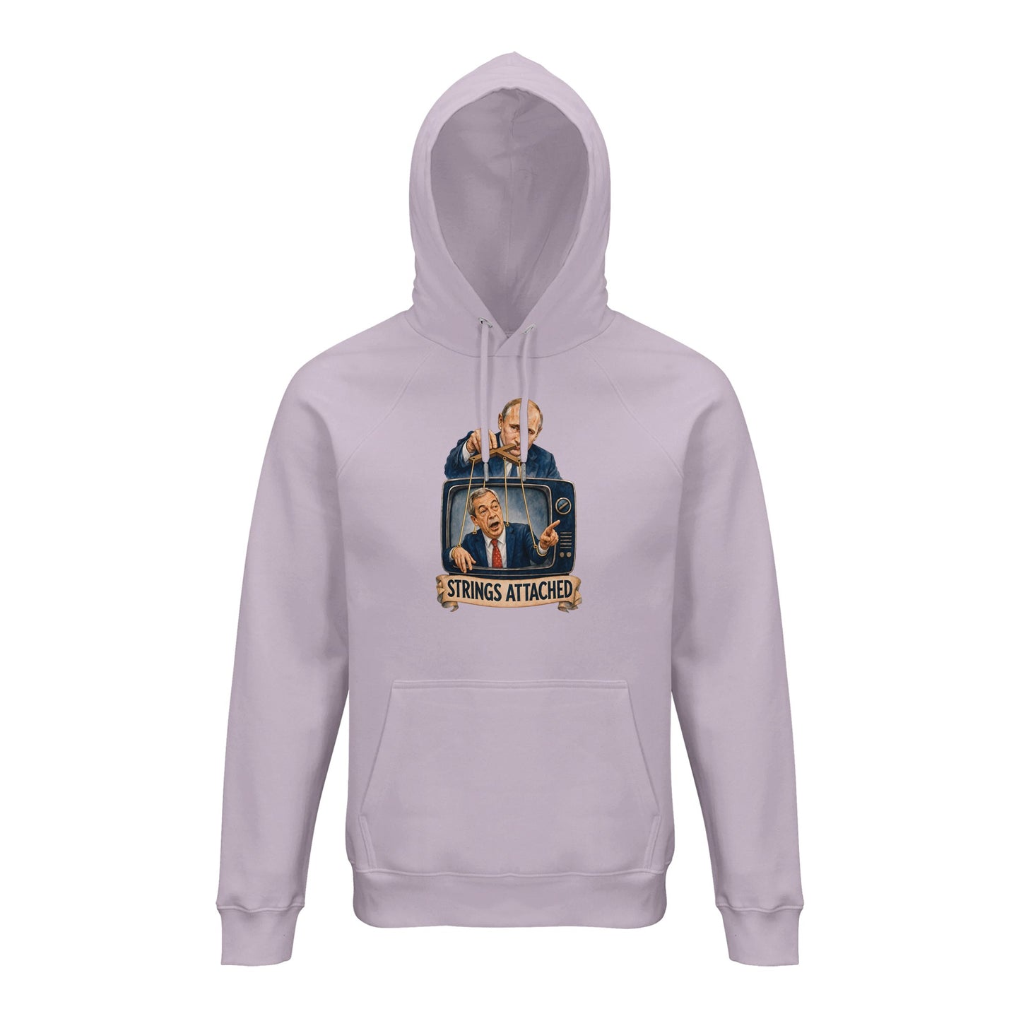 Strings Attached Political Satire Hoodie — product view 12