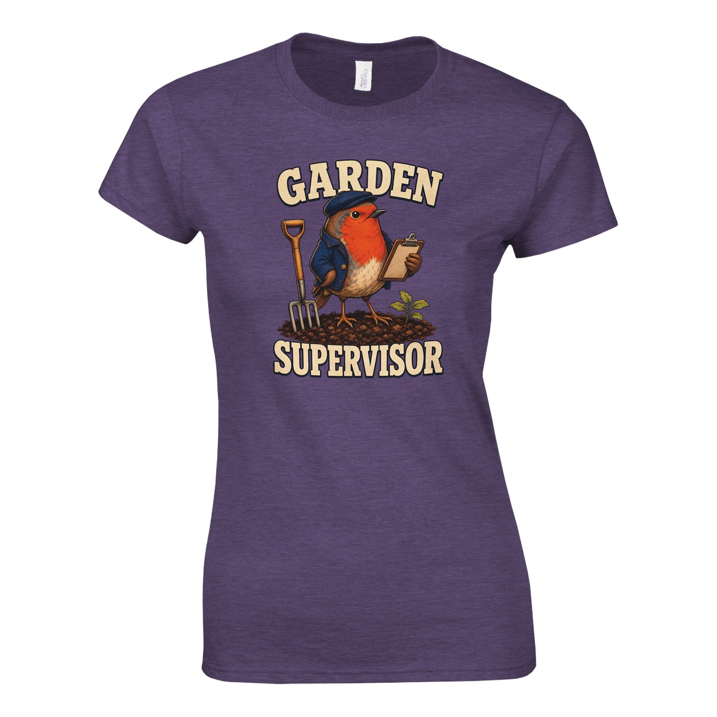 Garden Supervisor Robin Women's T-shirt — product view 2